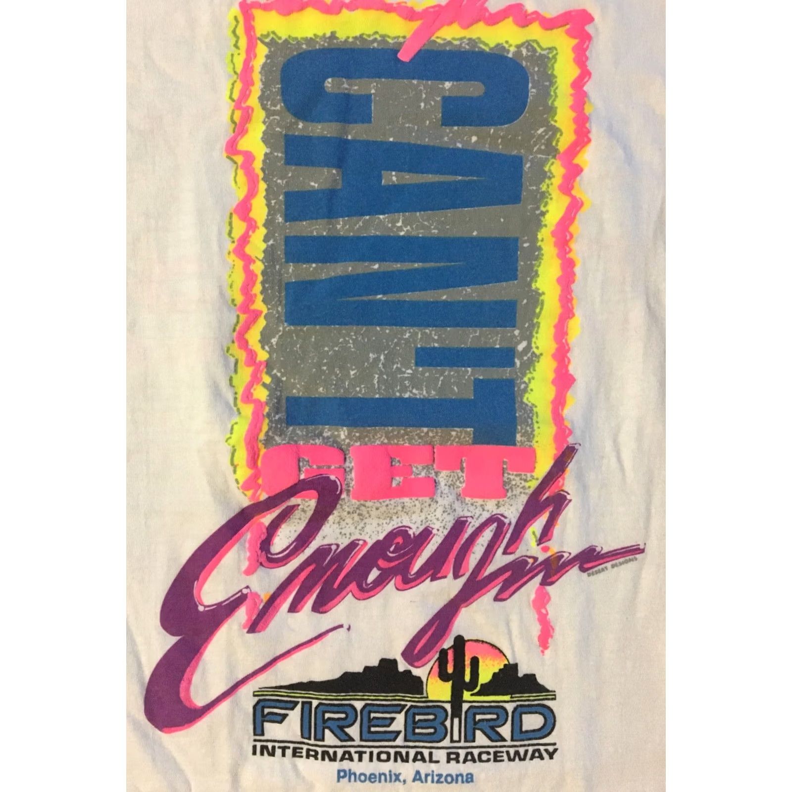 Vintage VINTAGE Firebird Raceway Shirt M White NASCAR Can-Am 80s Phoenix Racing Single Stitch Mens Size US M / EU 48-50 / 2 - 3 Thumbnail