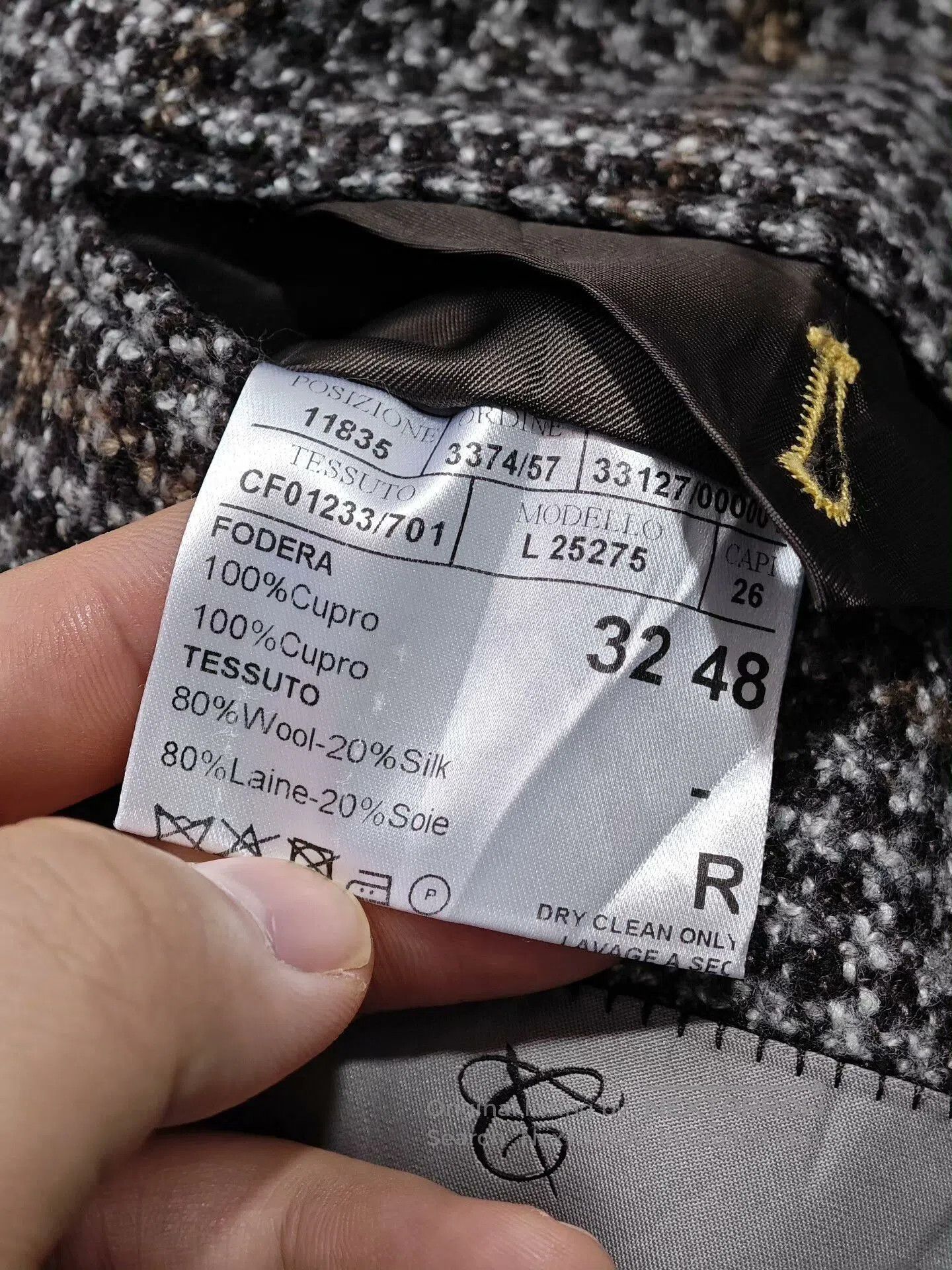 Canali Brown Checked Wool Silk Blend Blazer. Size US M / EU 48-50 / 2 - 9 Thumbnail