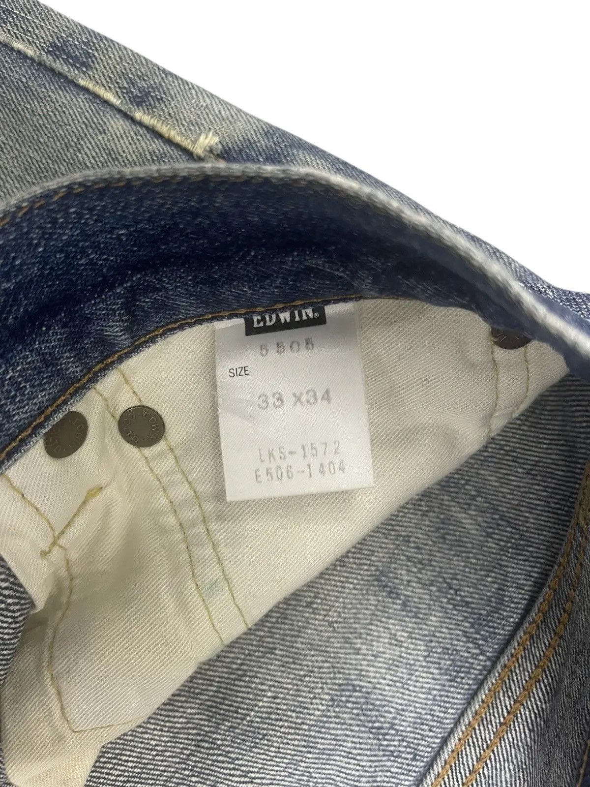 Edwin Vintage Edwin 505X Selvedge Jeans - Distressed Size US 33 - 9 Thumbnail