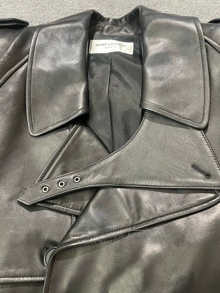 Saint Laurent Paris Saint Laurent Paris Black Sheepskin Wide Shoulder Leather Size XS / US 0-2 / IT 36-38 - 5 Thumbnail