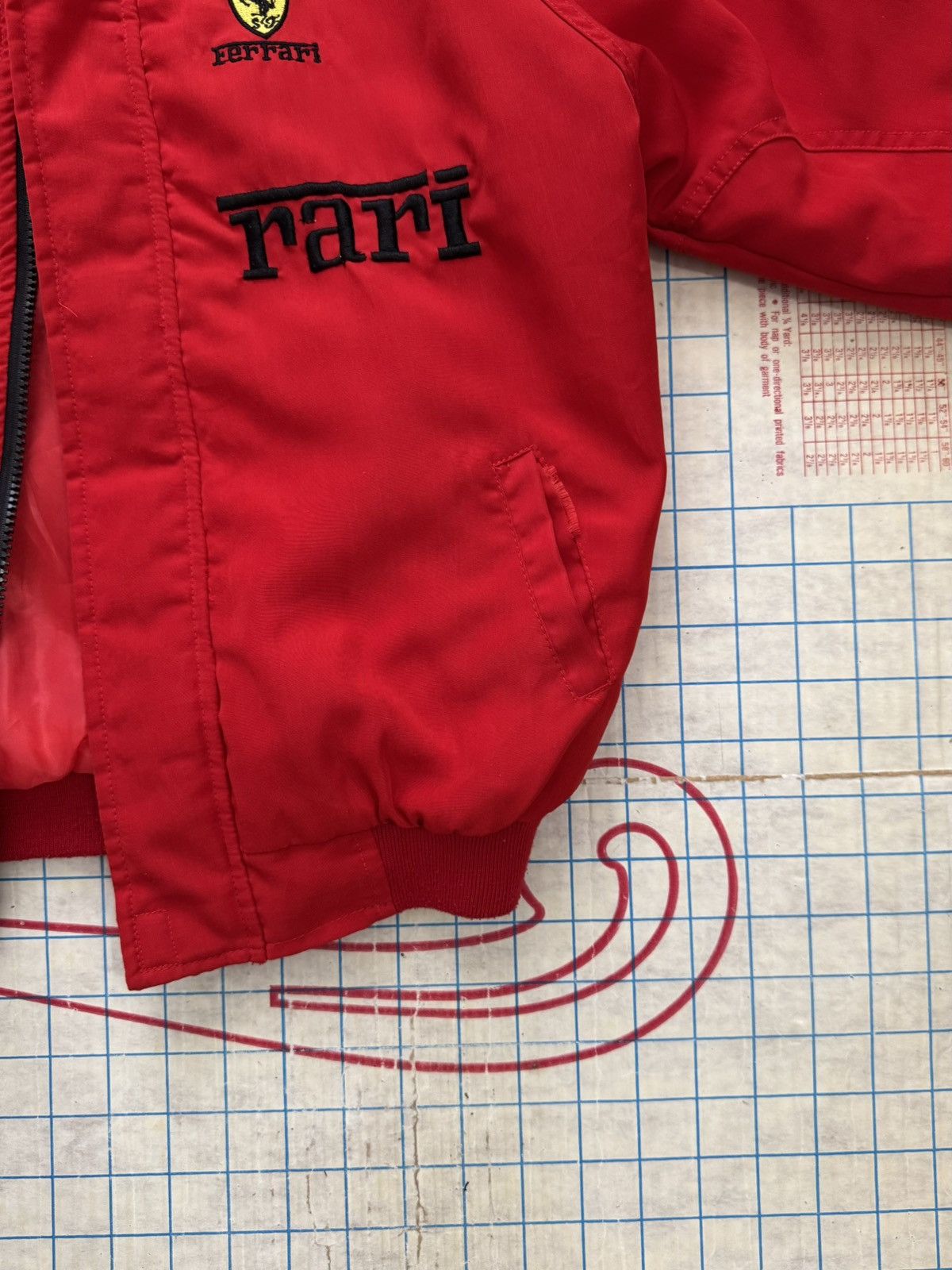 Ferrari Vintage Ferrari Nice Man Youth XL Racing Jacket Red 90’s Size US XXS / EU 40 - 5 Thumbnail