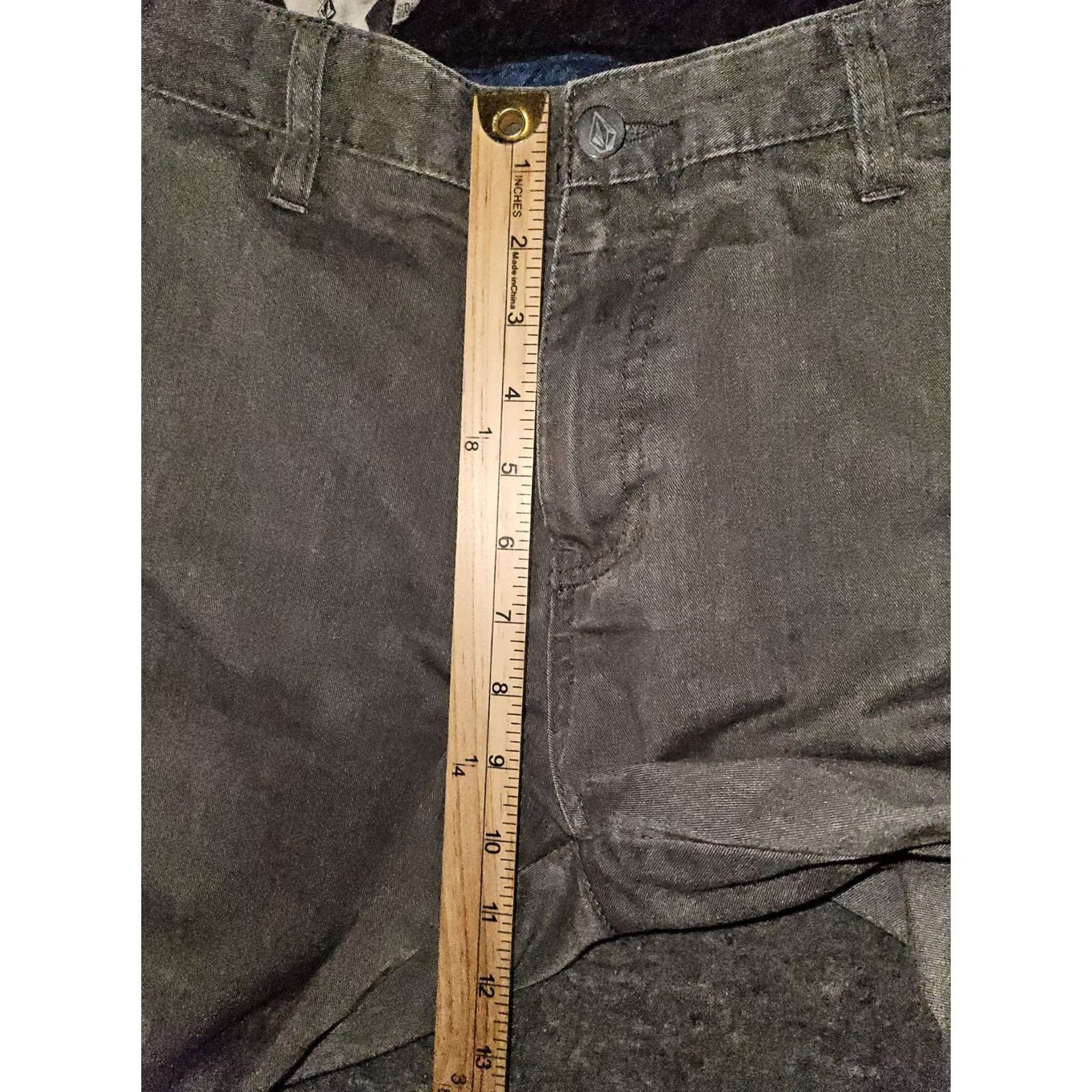 Volcom Volcom Vmonty Chino Pants Men 32 Gray Low Rise Straight Logo Pockets Casual/Workwear Size US 32 / EU 48 - 4 Thumbnail