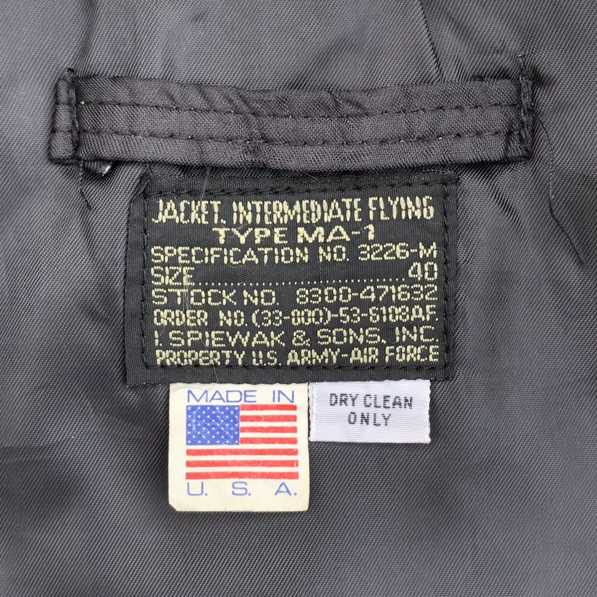 I. Spiewak And Sons Vintage l.Spiewak & Sons Intermediate Ma-1 Bomber Jacket 🇺🇸 Size US M / EU 48-50 / 2 - 16 Thumbnail