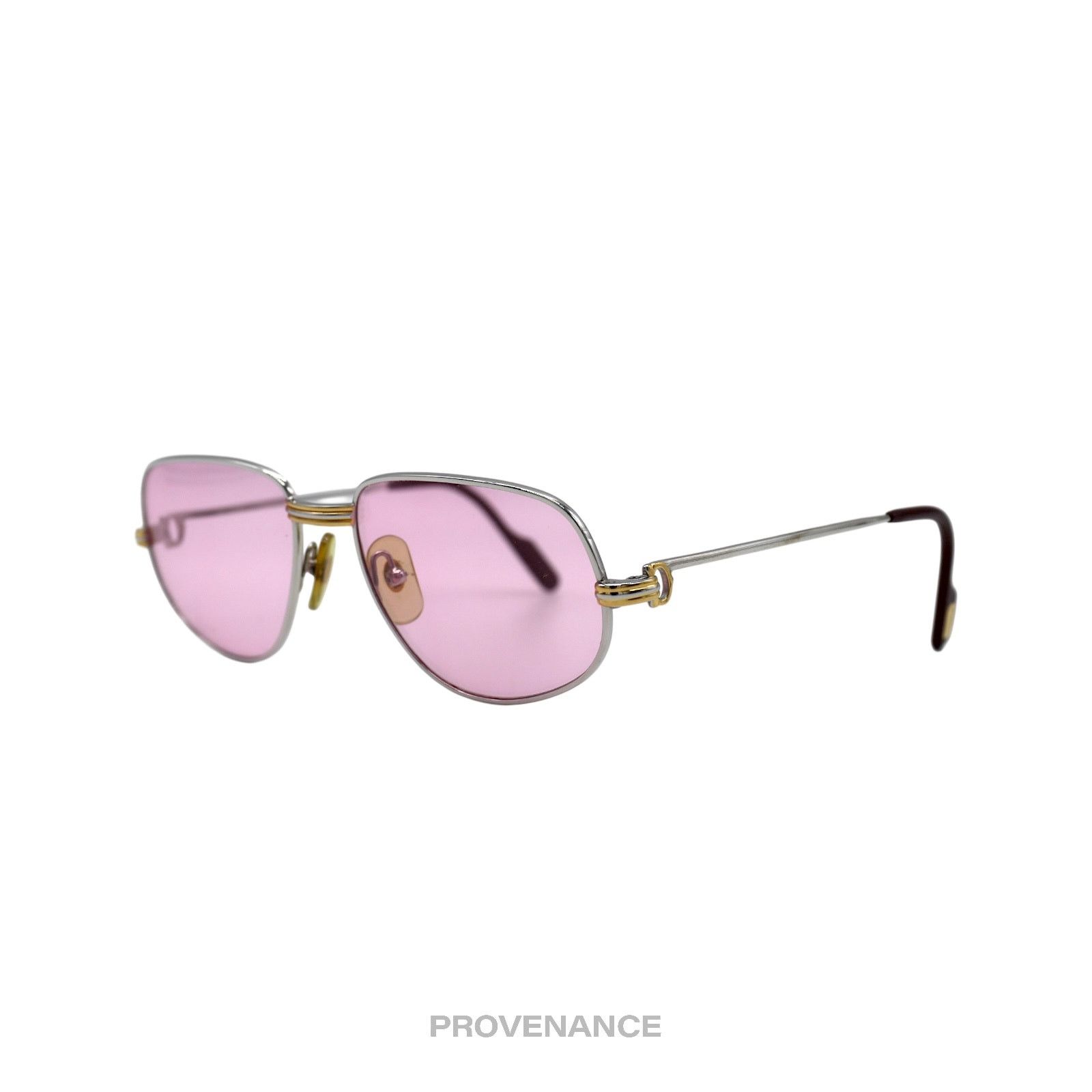 Cartier 🔴 Cartier Romance Louis (Drake) Sunglasses - Pink Size ONE SIZE - 2 Thumbnail