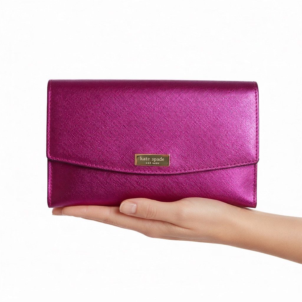 Kate Spade NWOT- Kate Spade New York Pink Leather Xbody Wallet / Clutch Size ONE SIZE - 3 Thumbnail