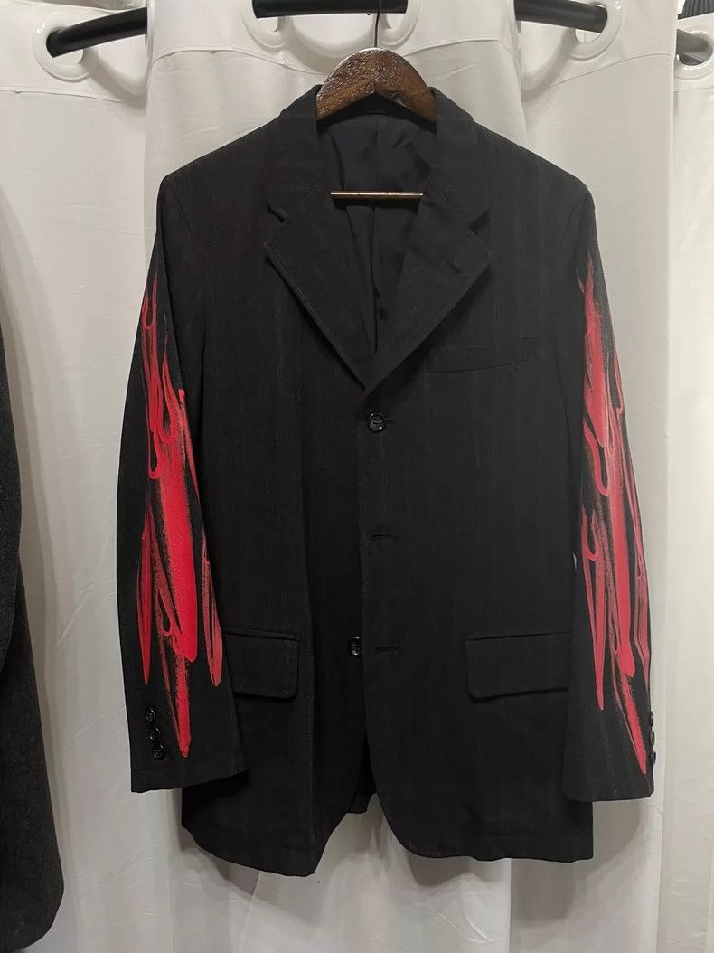 Comme des Garçons Blazer with dark paint finish jacket
