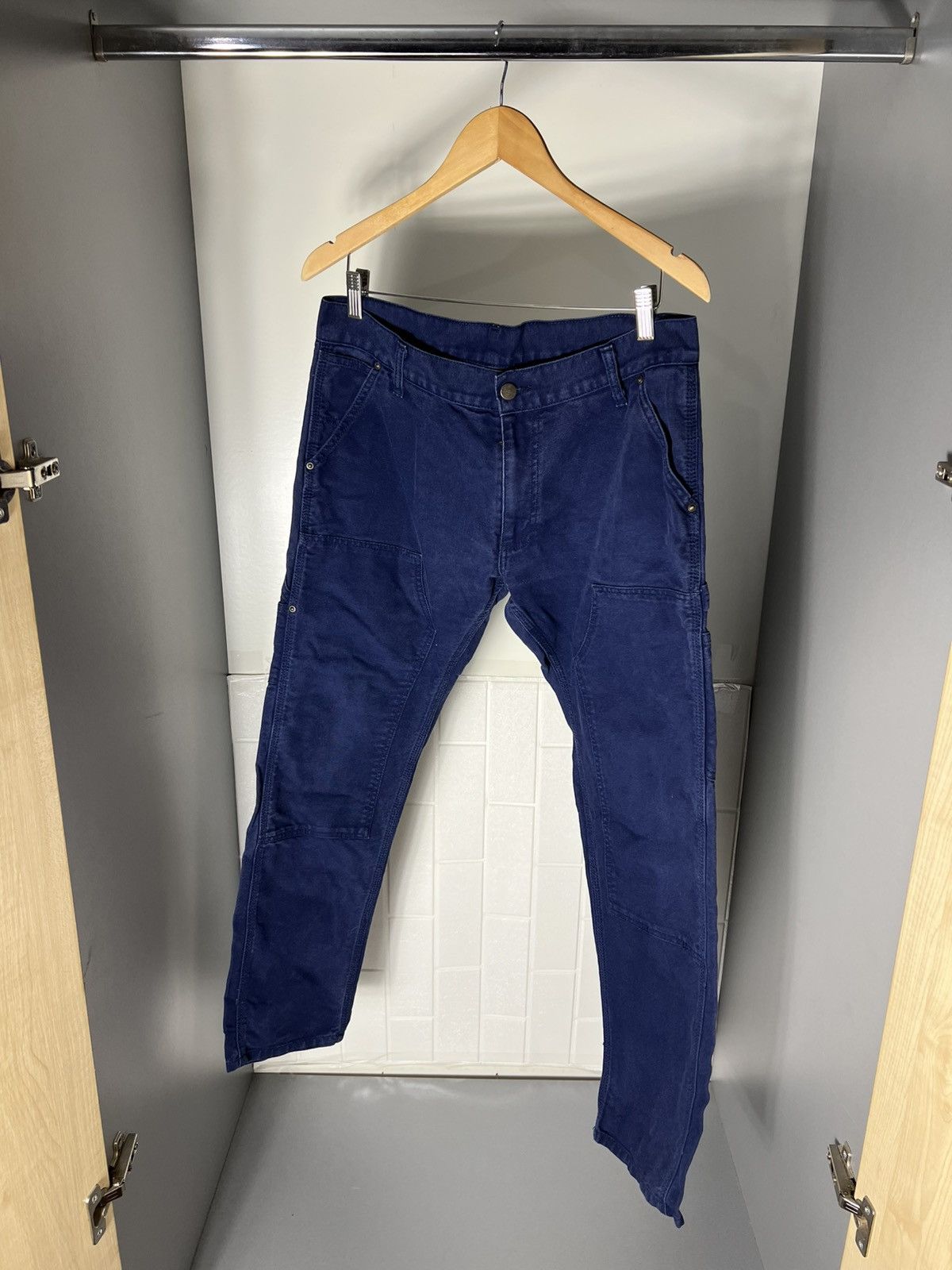 Carhartt Wip × Vintage VERY RARE CARHARTT WORK IN PROGRESS LINCOLN DOUBLE KNEE 90s Size US 33 - 4 Thumbnail