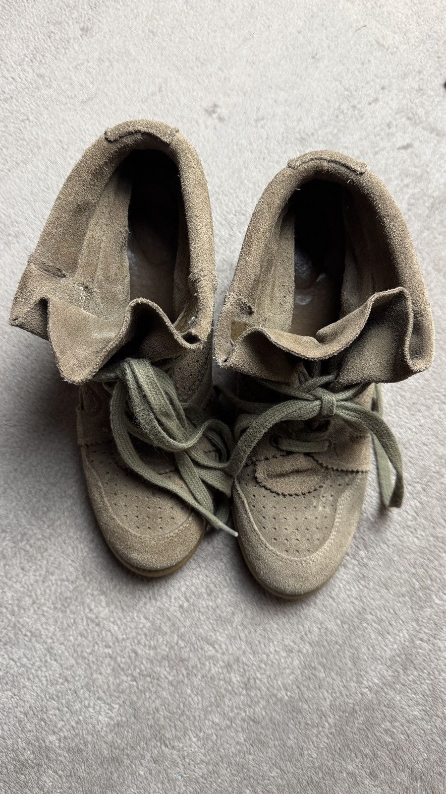 Isabel Marant Y2K Hi Top Wedge Suede Sneakers Bekket isabel marant style Size US 10 / IT 40 - 9 Thumbnail