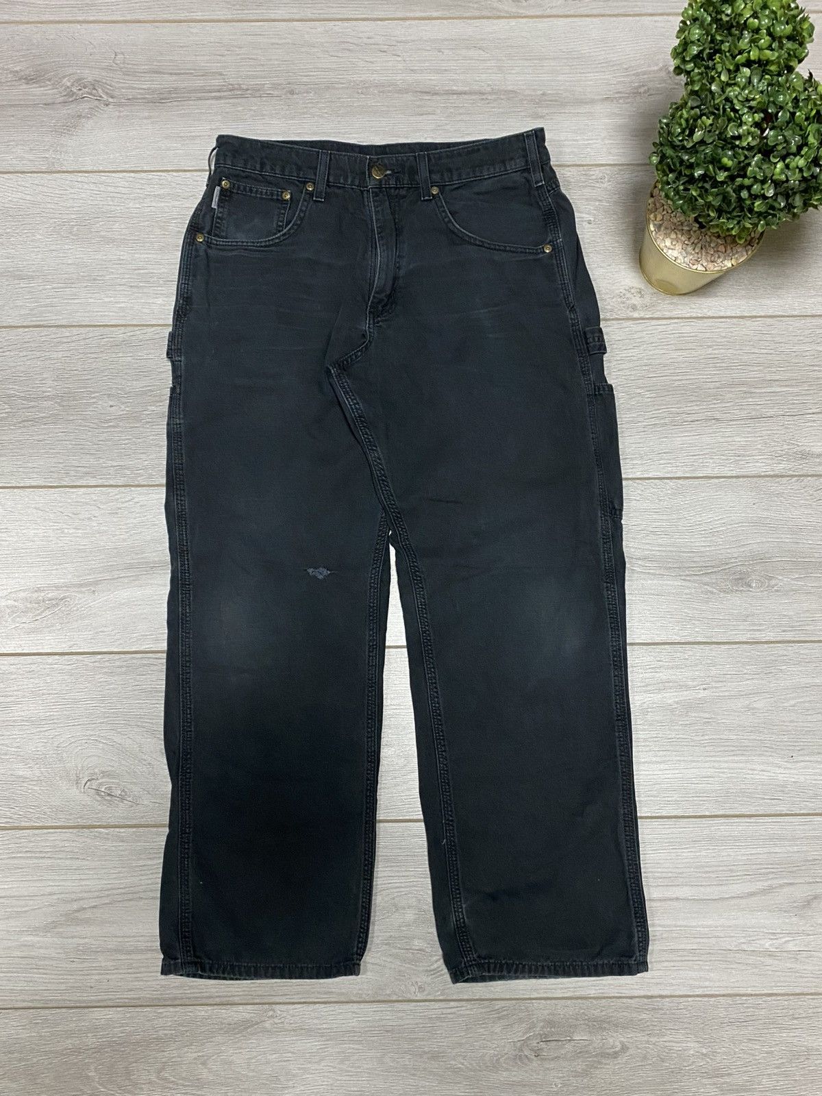 Carhartt Carhartt vintage canvas pants jeans work distressed cargo Size US 32 / EU 48 - 2 Thumbnail