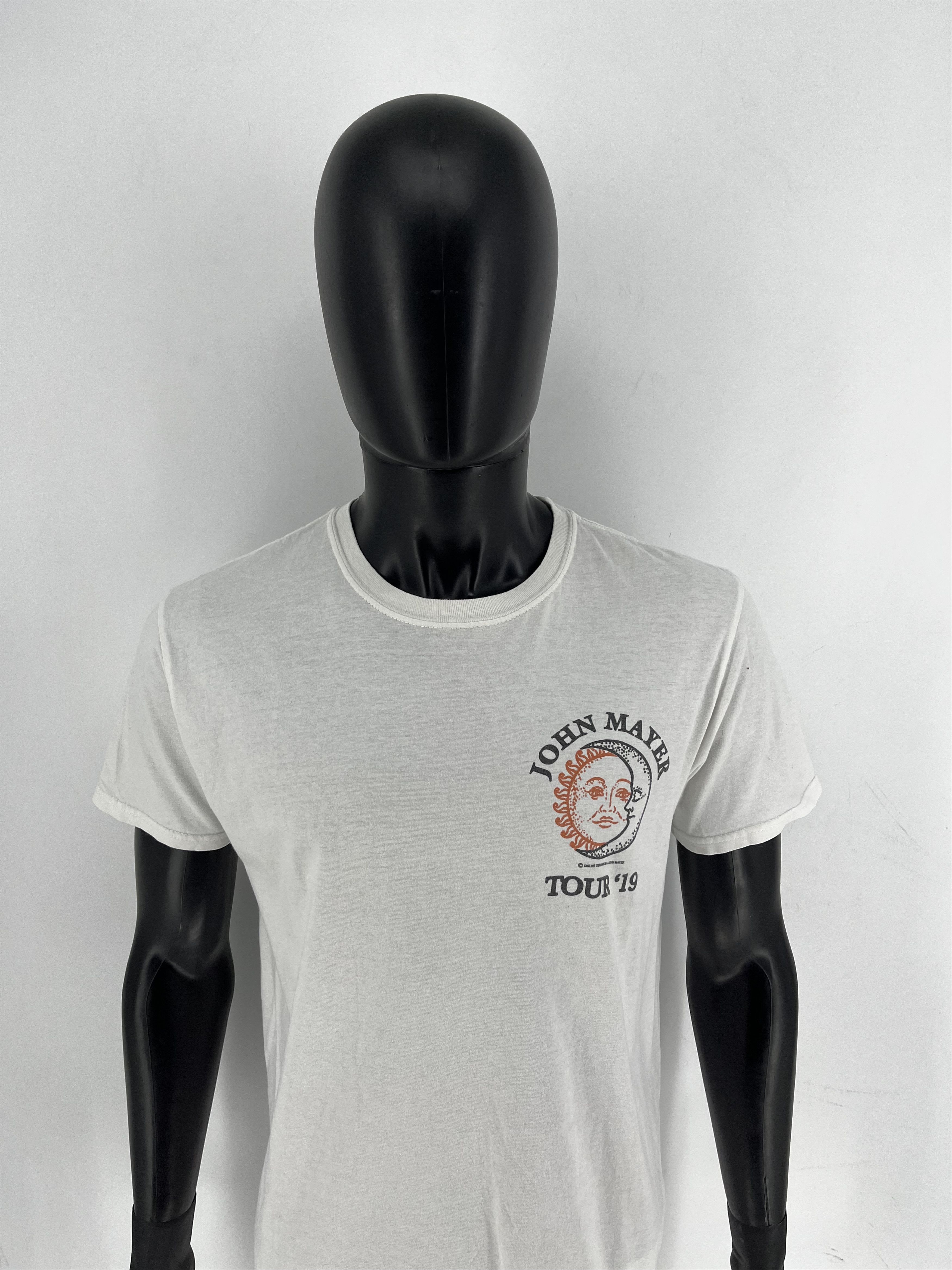 Band Tees John Mayer Tour Shirt Adult White Music Concert Y2K Size US L / EU 52-54 / 3 - 7 Thumbnail