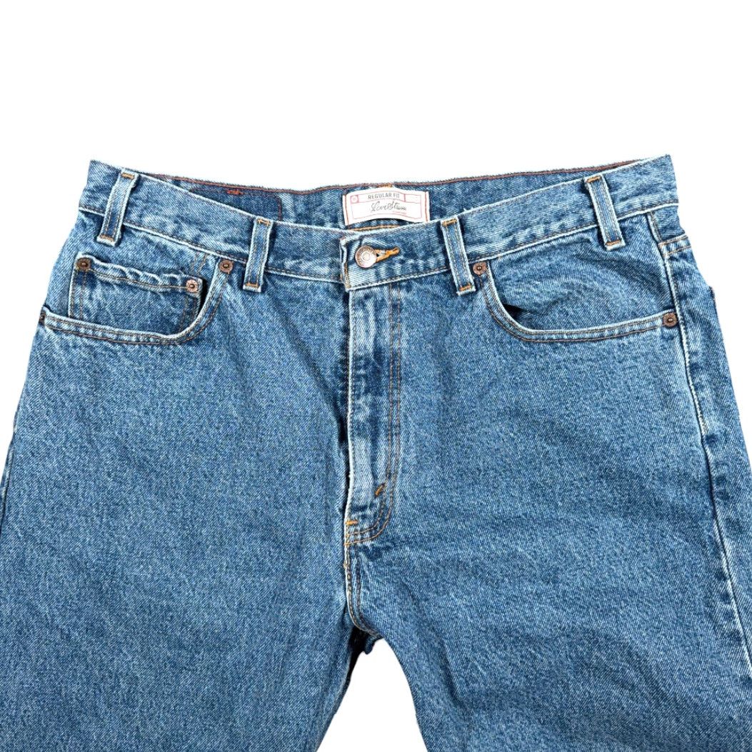 Levi's VINTAGE Levi's Signature Jeans Men 36x30 Blue Medium Wash Regular Fit Denim Y2K Jeans Mens Blue Signature Logo 5-Pocket Rise High 12.5in—Inseam 30in Size US 36 / EU 52 - 3 Thumbnail