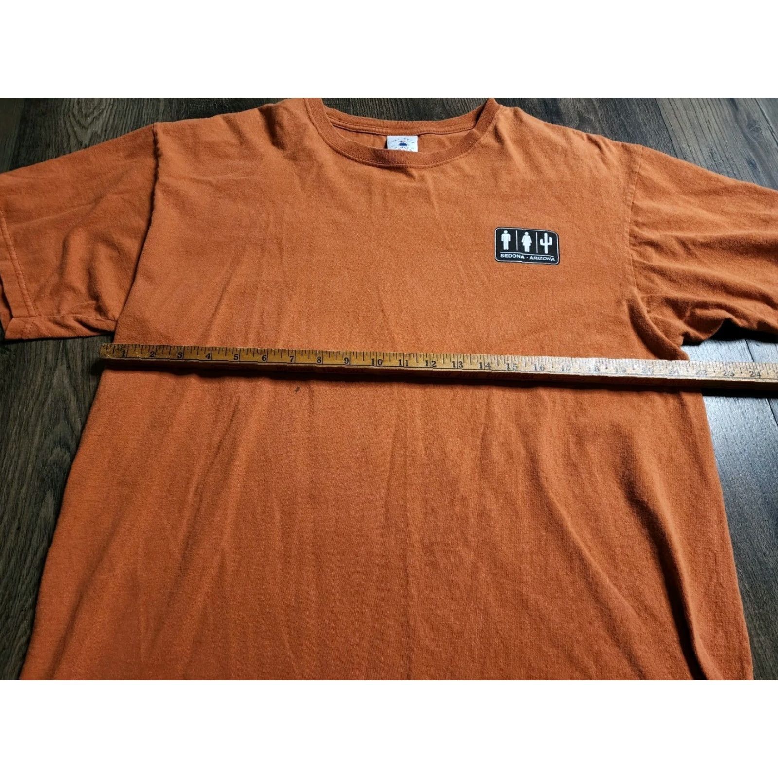 Vintage The Duck Co Arizona Nature Calls Funny T-Shirt Mens XL Orange Distressed Size US XL / EU 56 / 4 - 2 Thumbnail