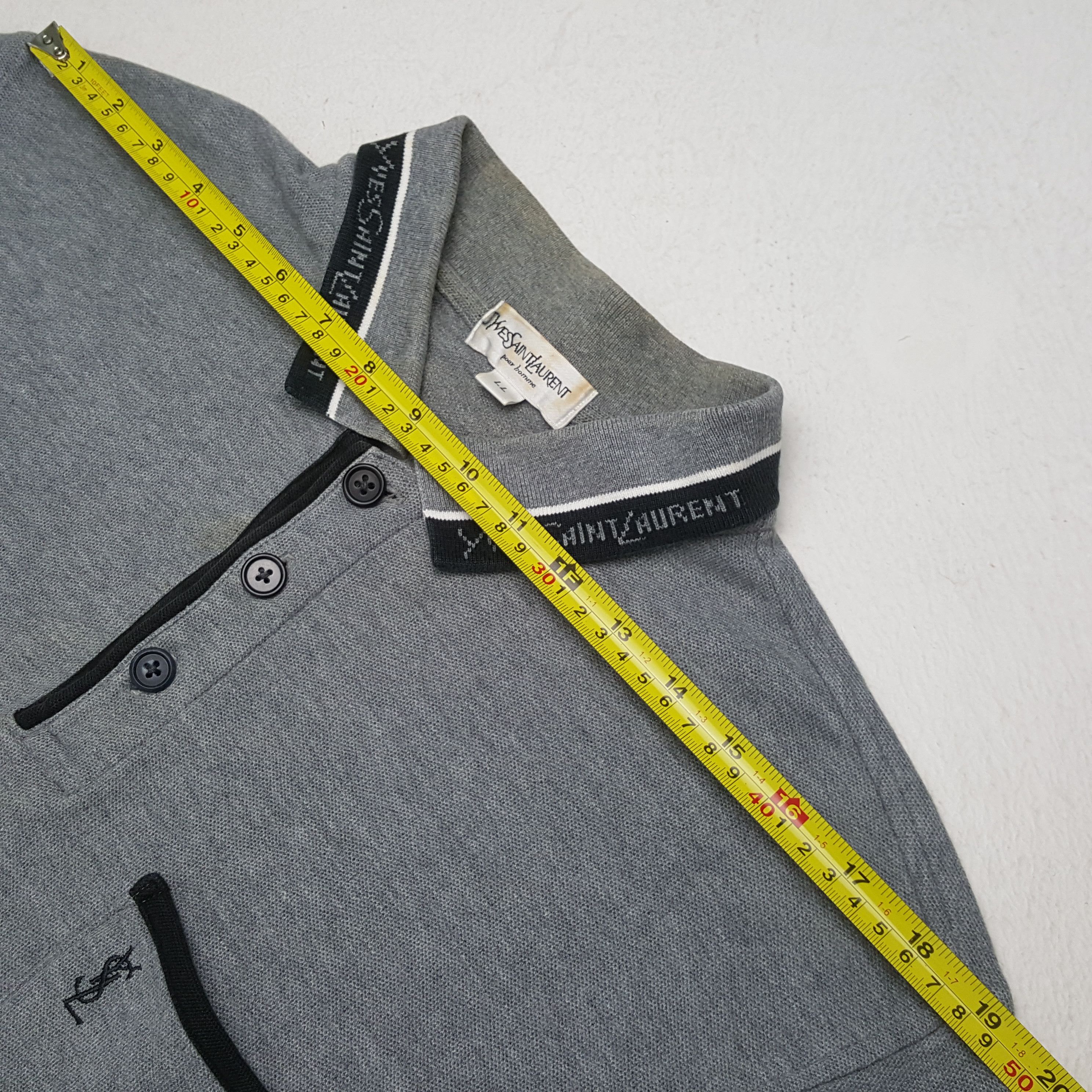 Yves Saint Laurent Vintage Yves Saint Laurent Italian Brand Polos RR15 Size US L / EU 52-54 / 3 - 4 Thumbnail