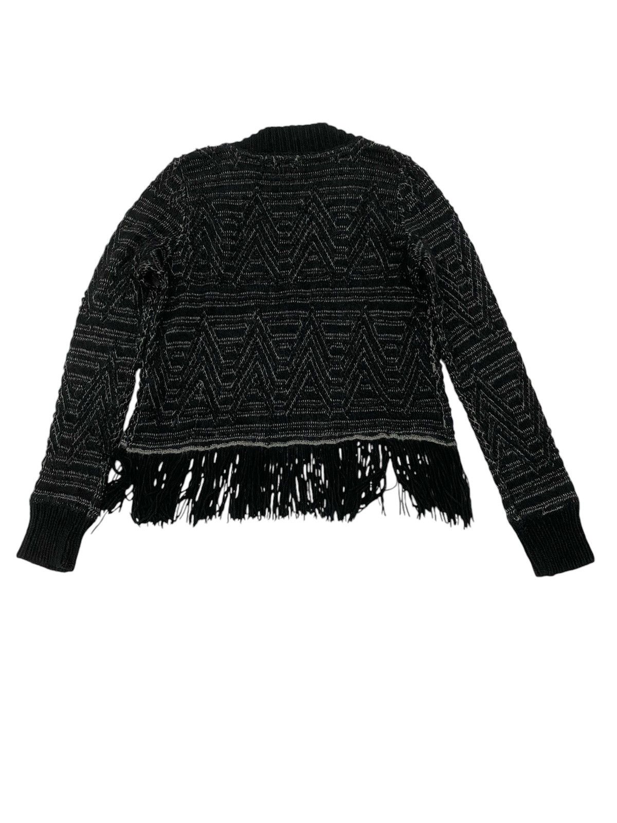 Armani × Armani Collezioni Armani Jeans Knitwear Fringe Size US XXS / EU 40 - 4 Thumbnail