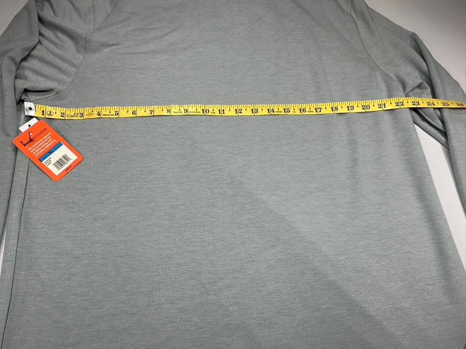 Bass Bass Outdoor Long Sleeve Utili-Tee Pocketed Gray Men's XL Size US XL / EU 56 / 4 - 6 Thumbnail
