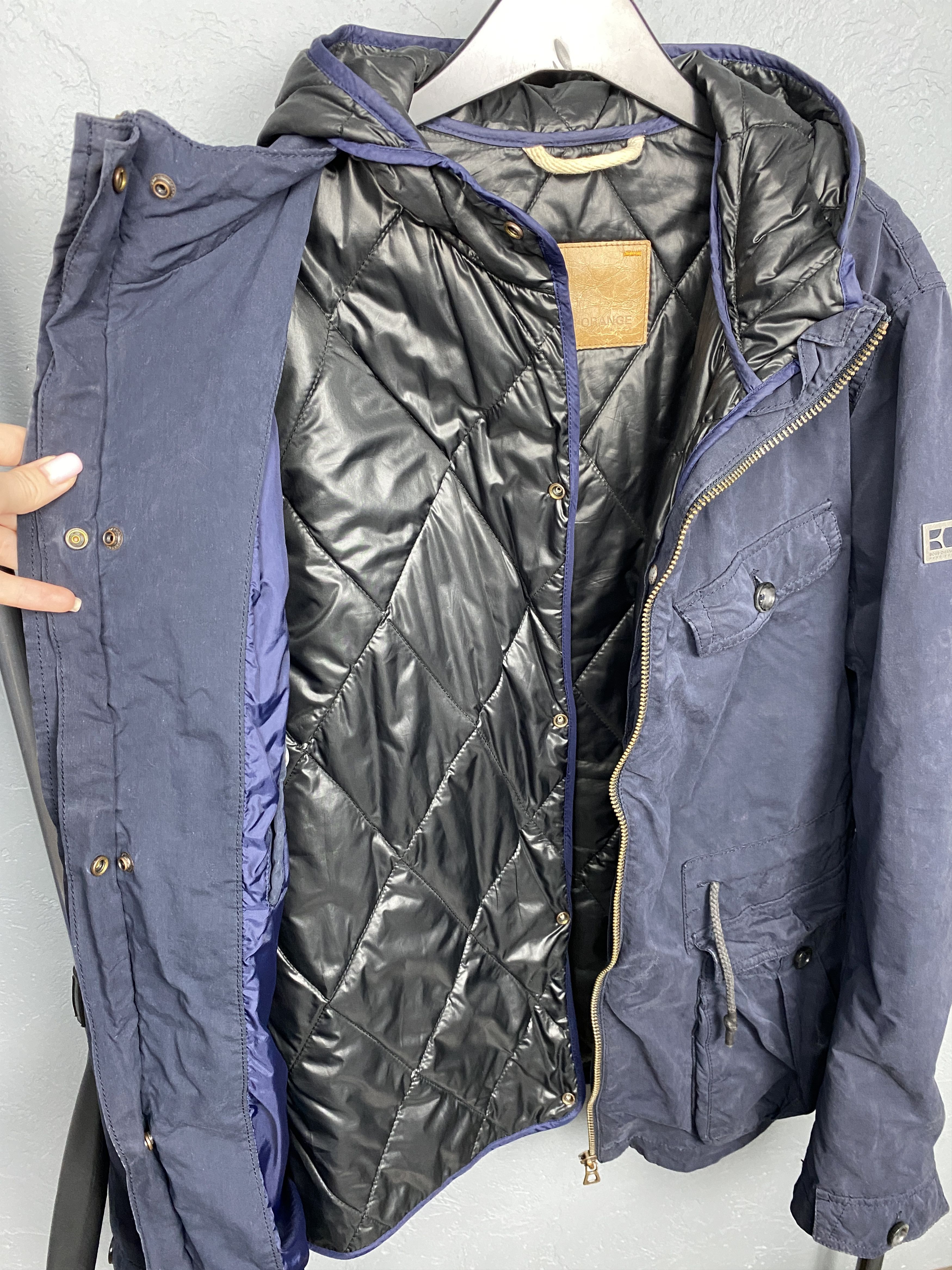 Hugo Boss × Vintage Hugo Boss Orange Vintage Mens 3 in 1 Jacket with lining Size US L / EU 52-54 / 3 - 10 Thumbnail