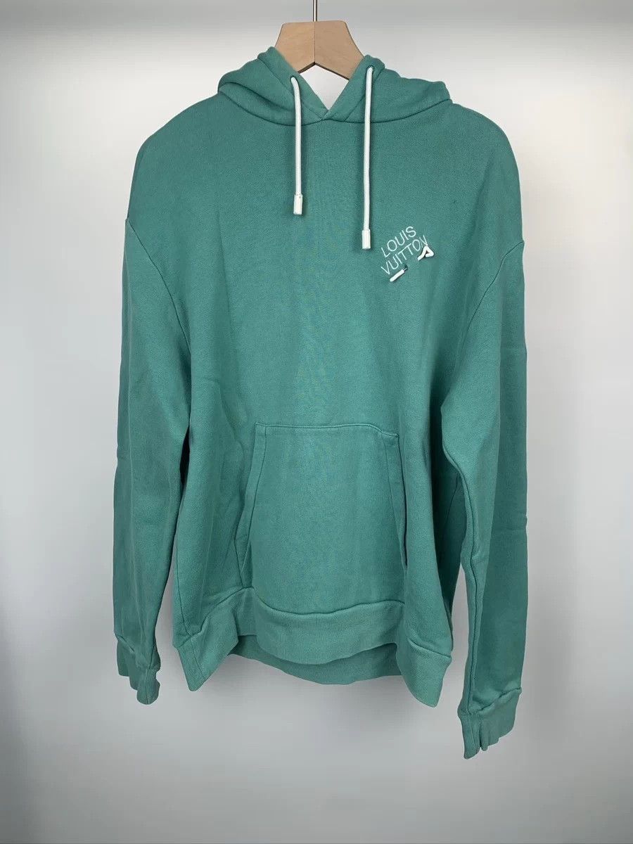 Louis Vuitton LV Lake Green Embroidered Logo Hoodie S Size US S / EU 44-46 / 1 - 1 Thumbnail