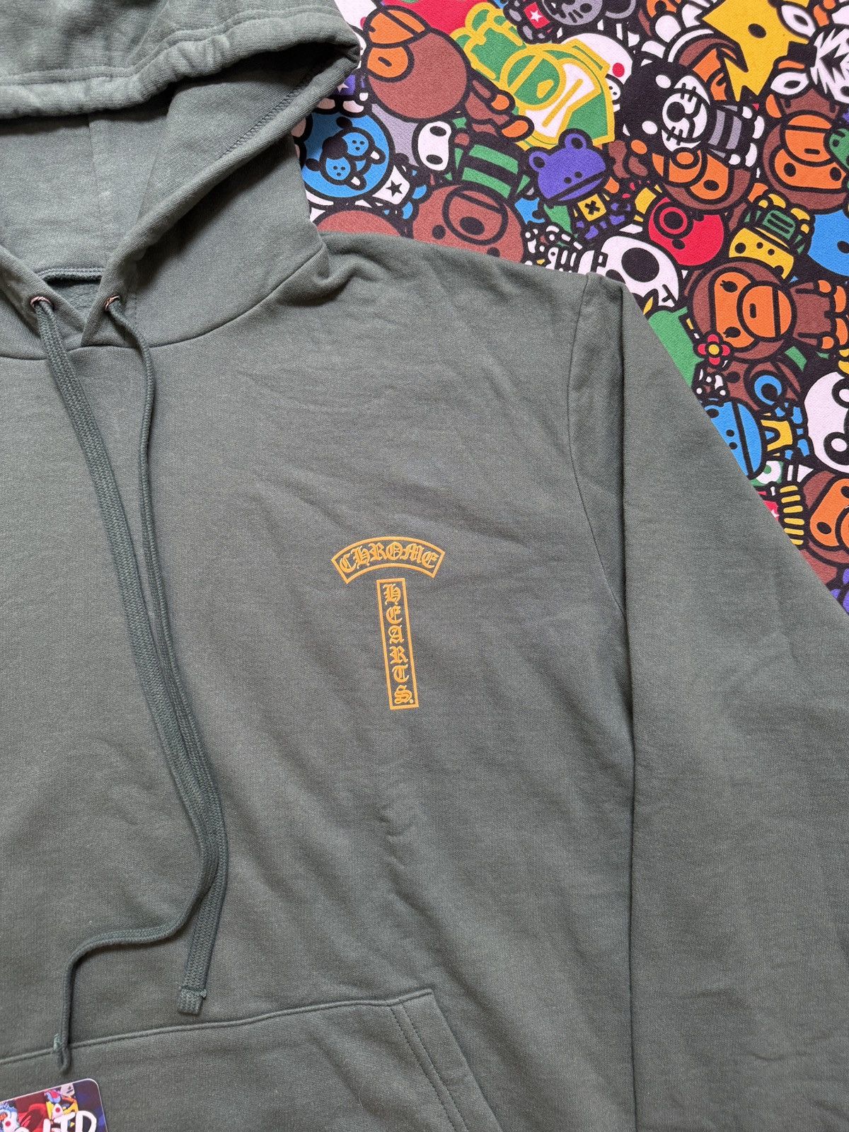Chrome Hearts Chrome Hearts Green Script Logo Pullover Hoodie Size US L / EU 52-54 / 3 - 4 Thumbnail