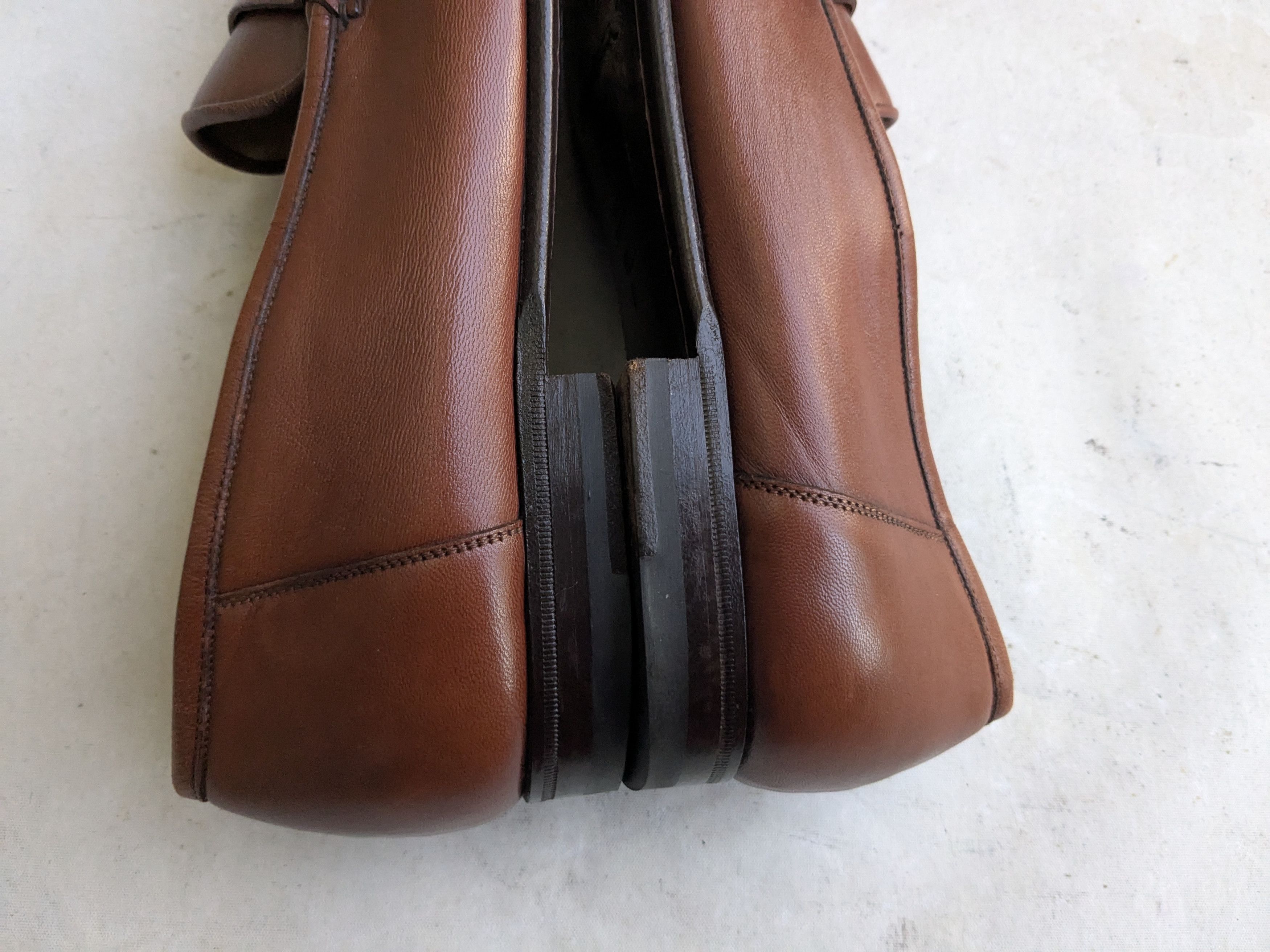 Santoni Santoni Penny Loafers Brown Leather 10.5 D Slip Ons Size US 10.5 / EU 43-44 - 7 Thumbnail