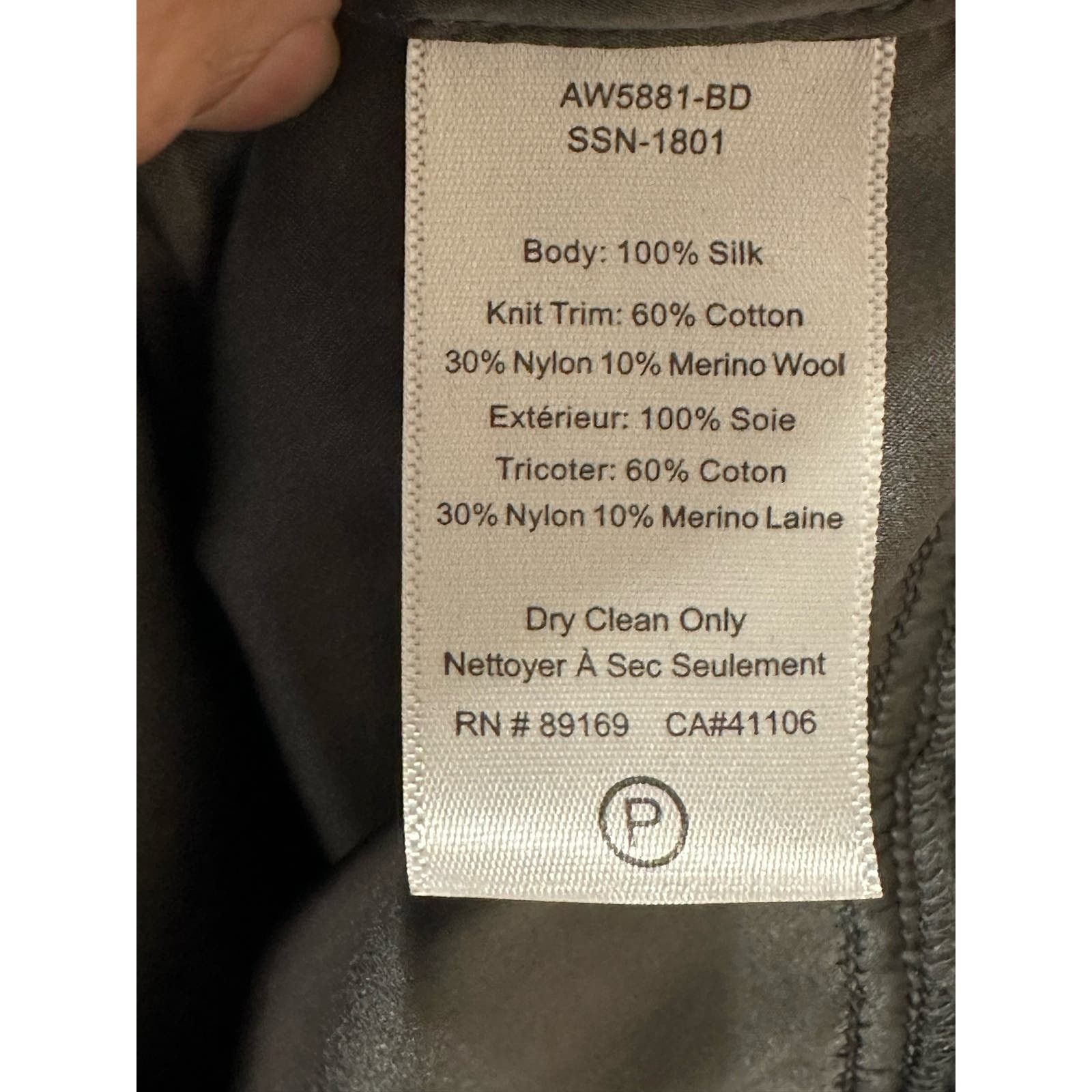 ATM Anthony Thomas Melillo ATM Gray Silk Charmeuse Zip-Front Hoodie Jacket size Small Size S / US 4 / IT 40 - 4 Thumbnail