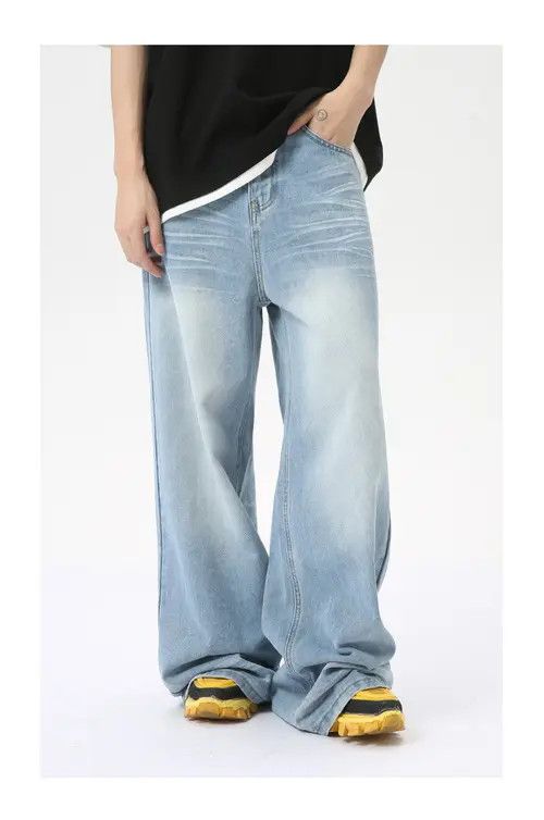 VIBE American style washed distressed light blue jeans Size US 32 / EU 48 - 3 Thumbnail