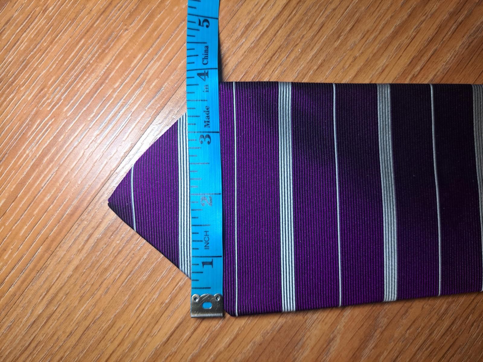 Brooks Brothers Brooks Brothers Silk Tie Purple Striped Handmade in USA Size ONE SIZE - 6 Thumbnail