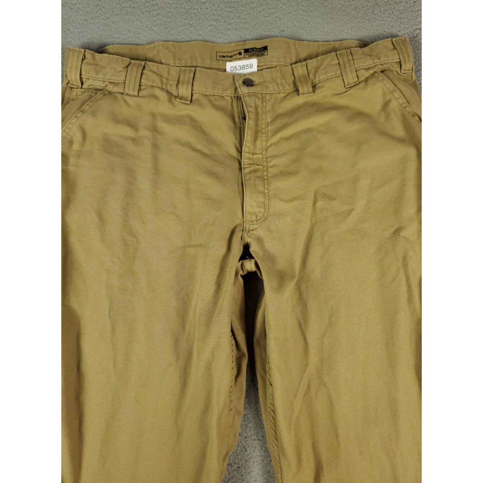 Carhartt Carhartt Utility Chino Pants Mens 44x30 Beige Relaxed Fit Cotton Trousers Size US 44 / EU 60 - 2 Thumbnail