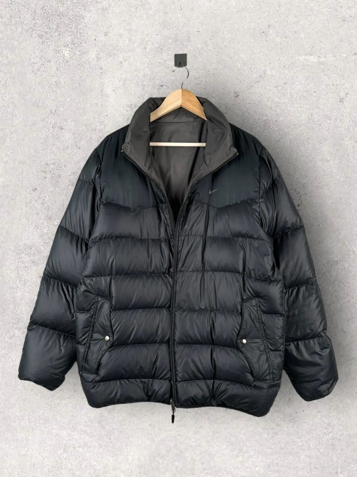 Nike Vintage Y2k Nike Puffer Jacket Double Sided Oversized Size US L / EU 52-54 / 3 - 1 Thumbnail
