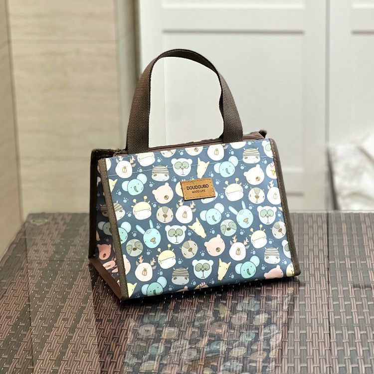 Japanese Brand Waterproof and oil-proof widened hand-held lunch bag Size ONE SIZE - 1 Thumbnail