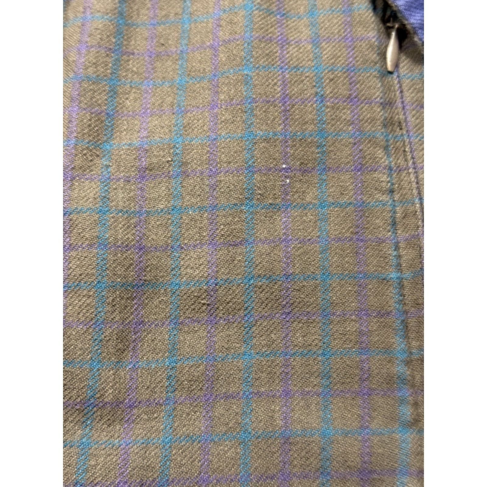 Vintage Stormy Kromer Shirt Plaid Purple Brown Flannel Long Sleeve Button Pockets Womens Size S / US 4 / IT 40 - 4 Thumbnail