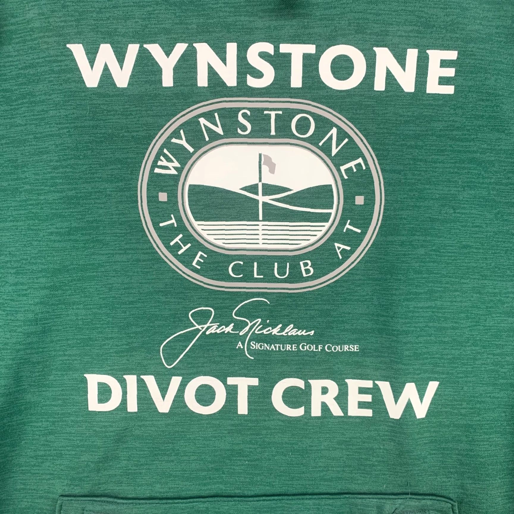 Vintage Jack Nicklaus Hoodie Mens Medium Green Pullover Divot Crew Pullover Wynstone Logo Pockets Lightweight Outdoor Pattern Solid Size US M / EU 48-50 / 2 - 7 Thumbnail