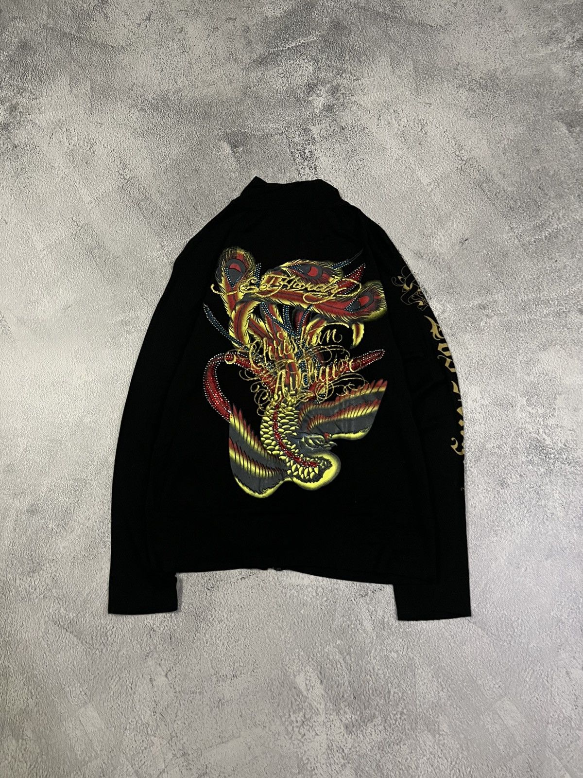 Ed Hardy Vintage Y2k Ed Hardy Roses 🌹 Zip Sweatshirt 00’s Size S / US 4 / IT 40 - 6 Thumbnail