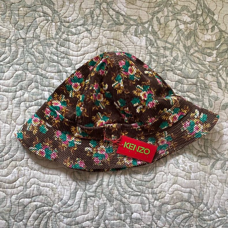 Kenzo KENZO Vintage floral corduroy fisherman's hat Size ONE SIZE - 1 Thumbnail