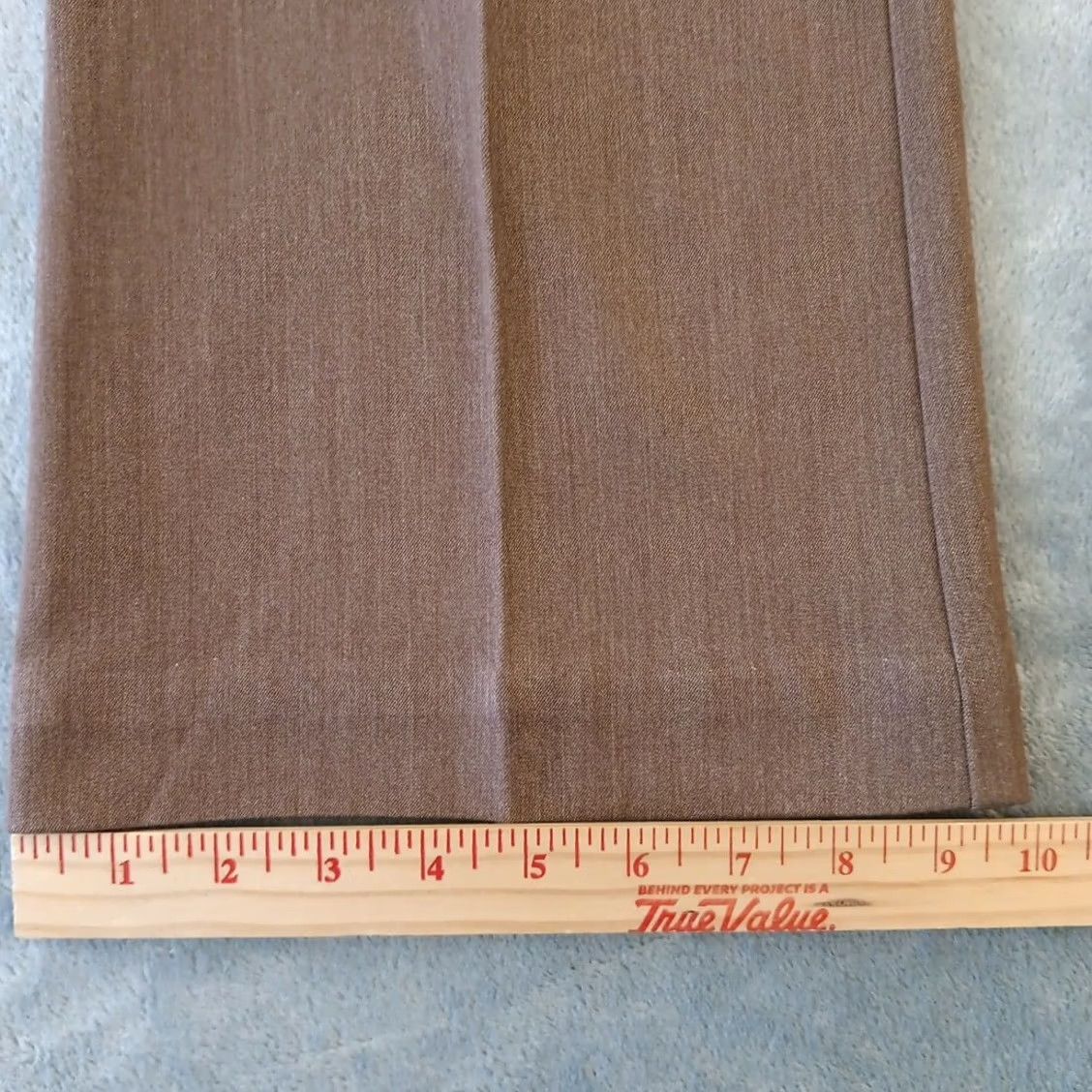 Vintage Rafaella Dress Pants Womens 12 Brown High Rise 34x29 Straight Leg Inseam 29 Altered Hem Dressy Formal Start-Textiles Size 34" / US 12 / IT 48 - 6 Thumbnail