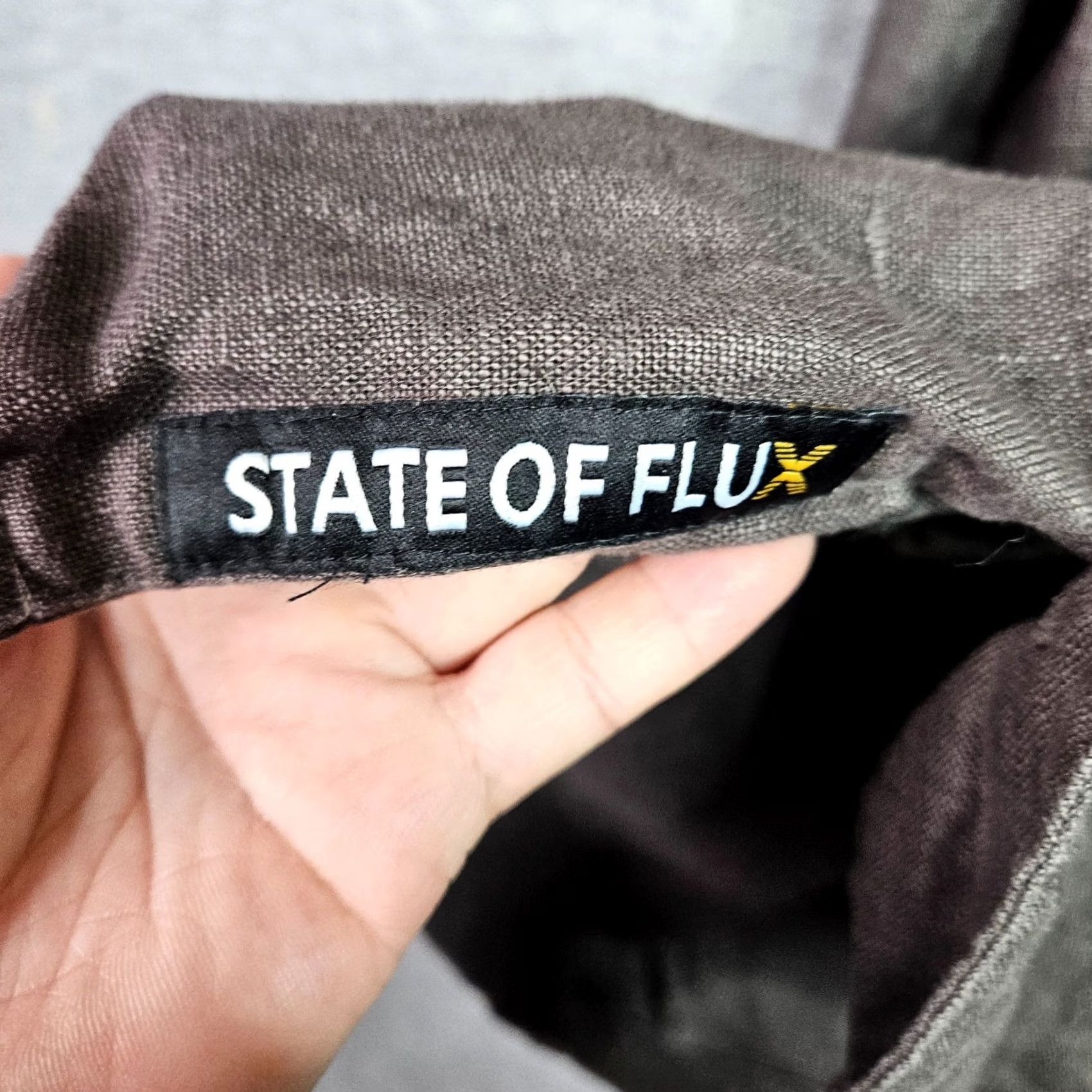 Vintage State Of Flux Tiger Embroidered Button Shirt Men's L Streetwear Size US L / EU 52-54 / 3 - 6 Thumbnail