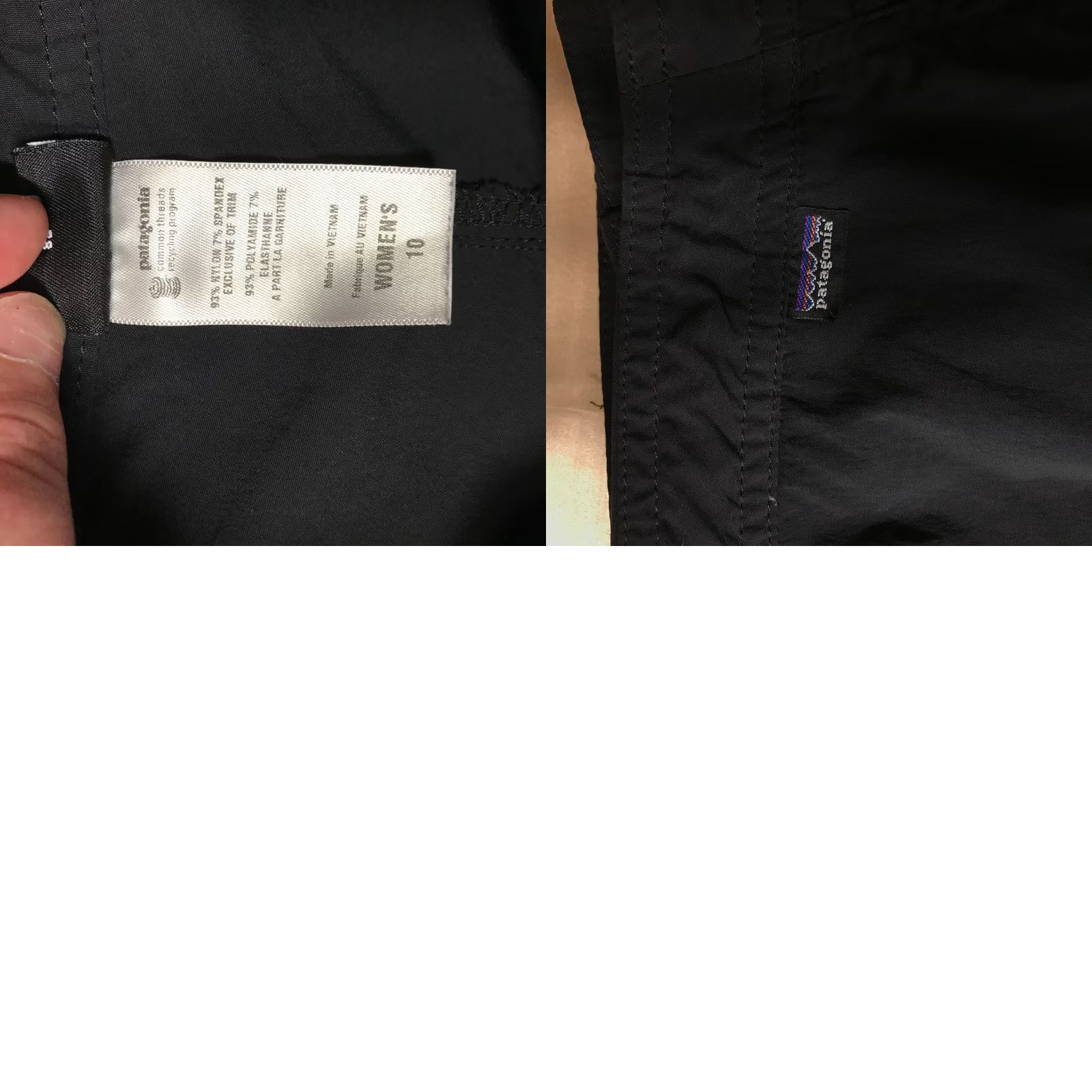 Patagonia PATAGONIA Womens 10 Black Nylon Skort Skirt Casual Size 32" / US 10 / IT 46 - 8 Thumbnail