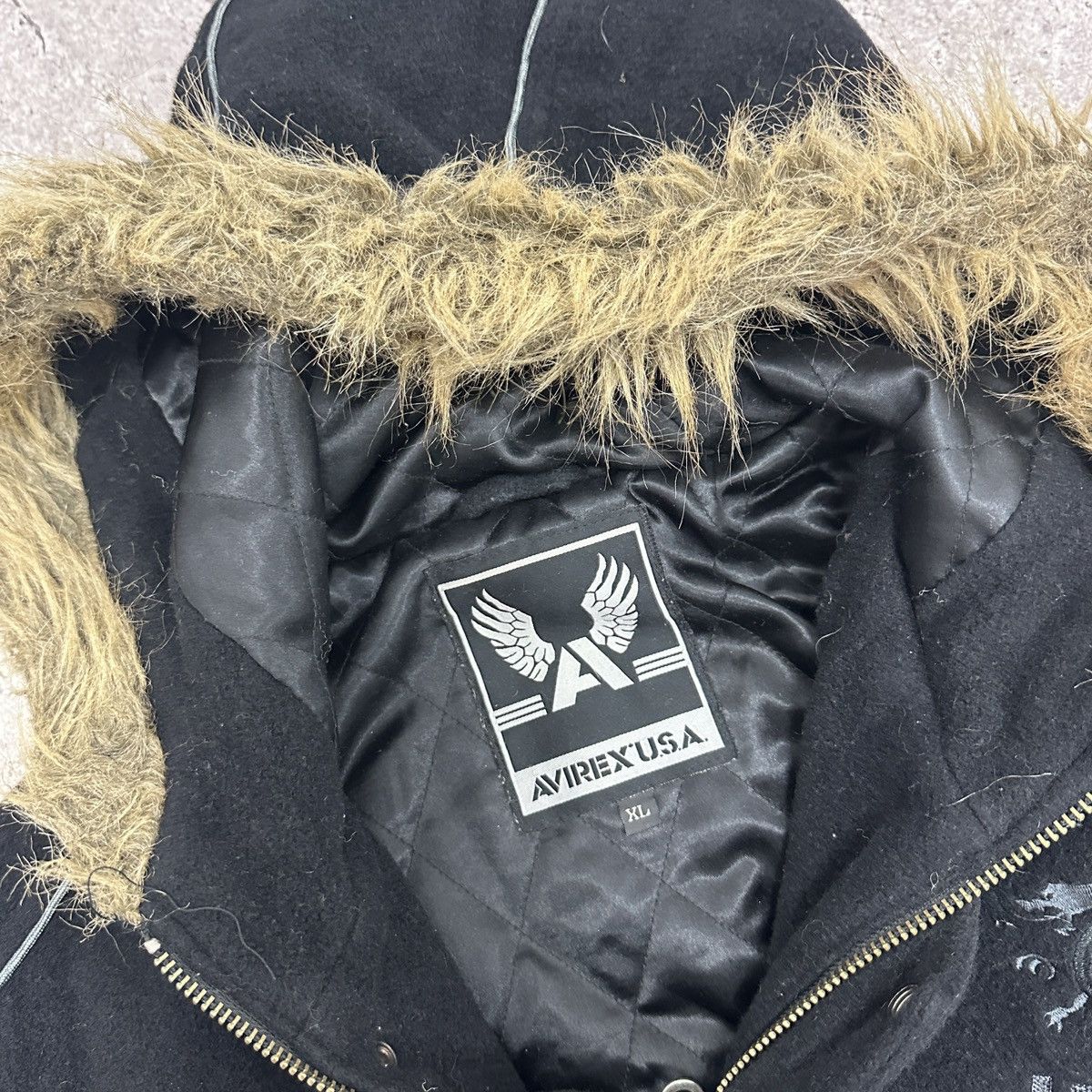 Avirex Vintage 90s Avirex Leather & Wool Jacket USA embroidered y2k Size US XL / EU 56 / 4 - 14 Thumbnail