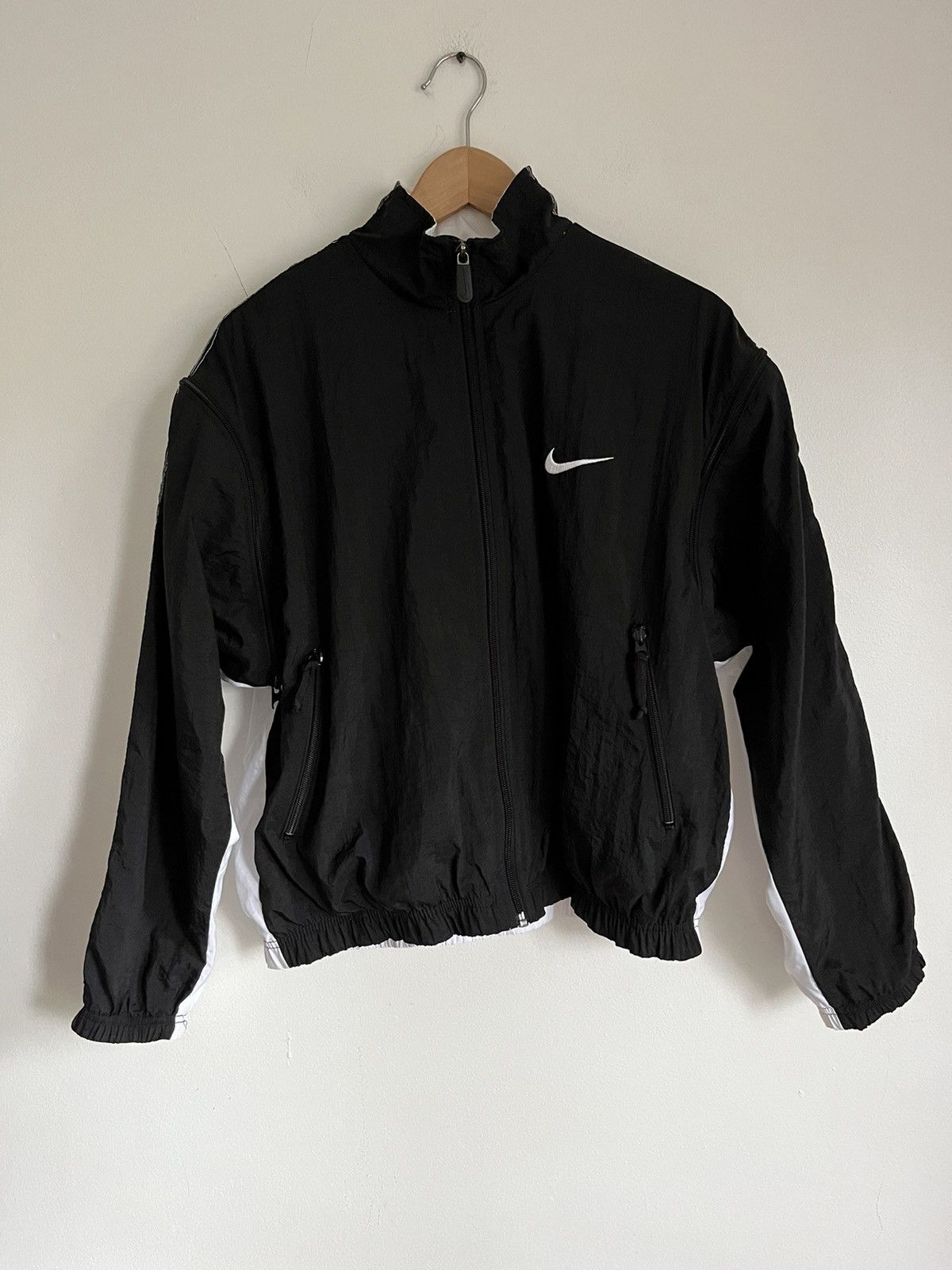 Nike × Vintage Nike Tracksuit Black & White Set Removable Sleeves Size M / US 6-8 / IT 42-44 - 12 Thumbnail