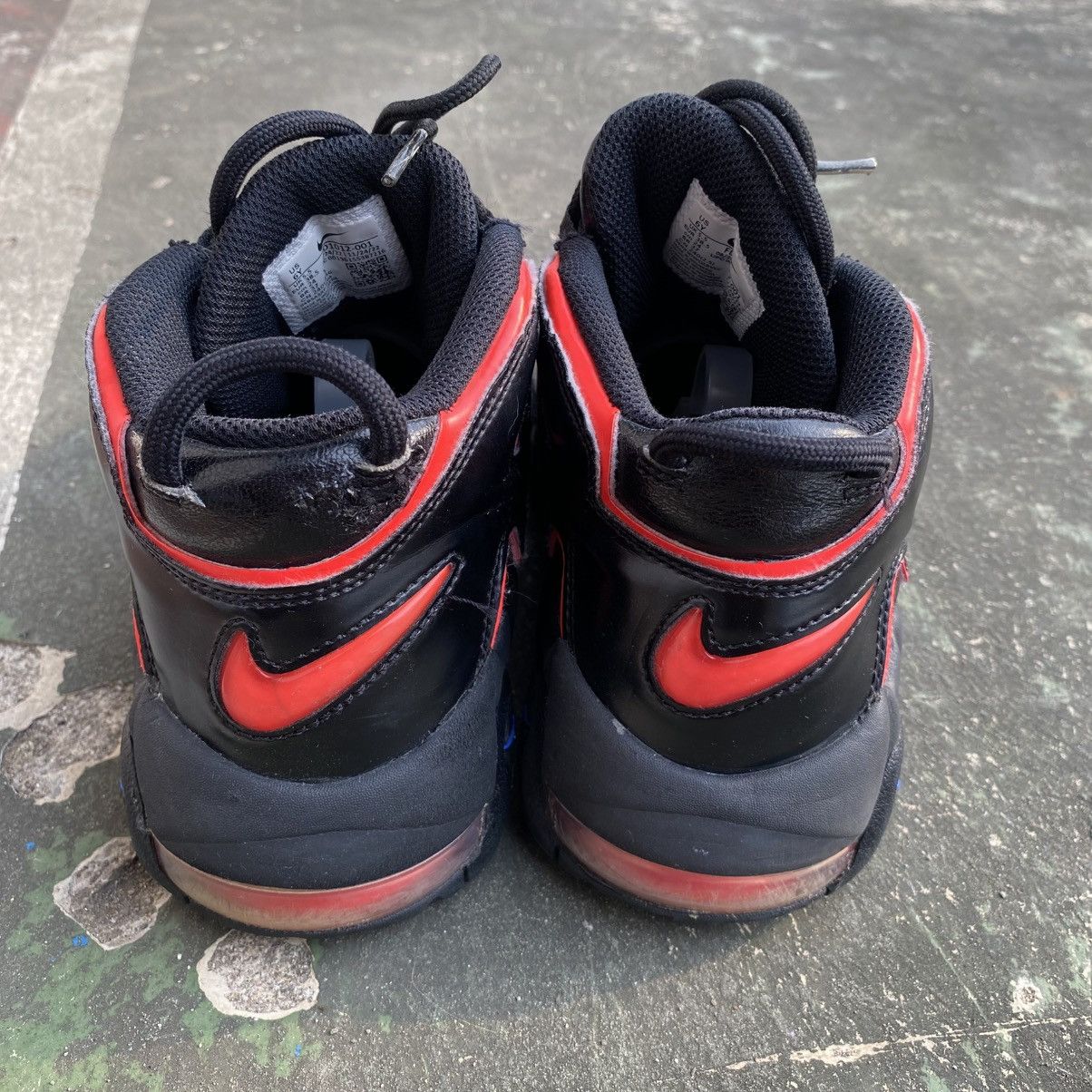Nike Nike air more uptempo 96 kids electric black bright crimson Size US 6 / IT 36 - 2 Thumbnail