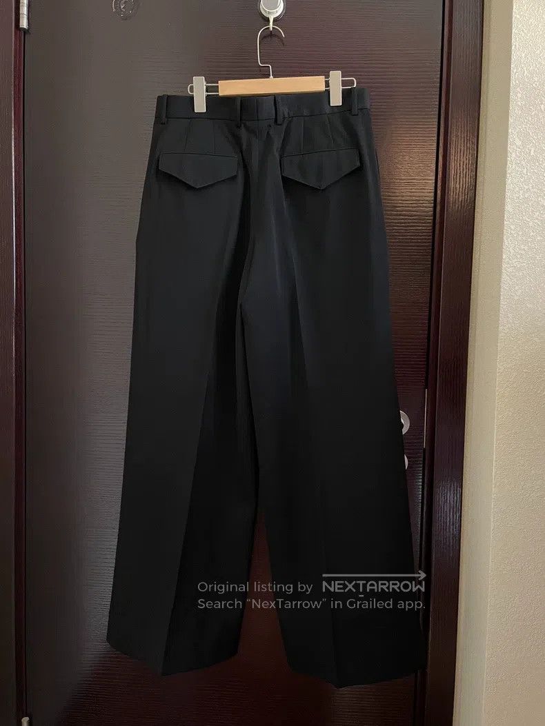 Jil Sander Jil Sander size M Single pleated wool wide-leg pants Size 23" - 3 Thumbnail