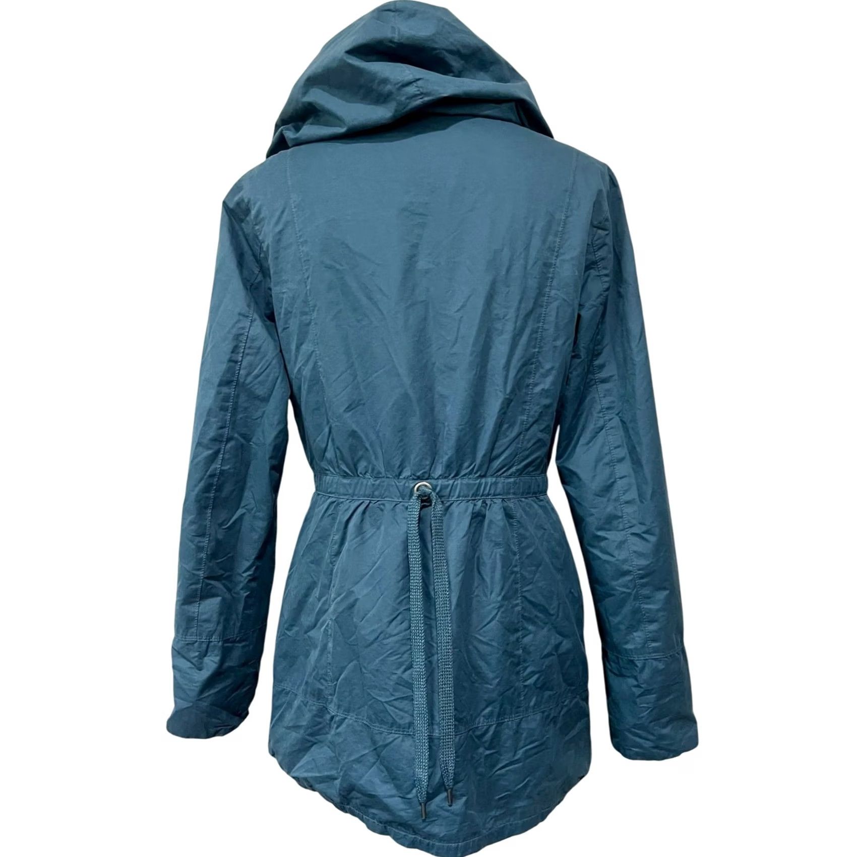 Prana prAna Abby Lightweight Windbreaker Jacket Blue Teal M Hooded Lined Zip Pocketed Windbreaker Womens Size M / US 6-8 / IT 42-44 - 4 Thumbnail