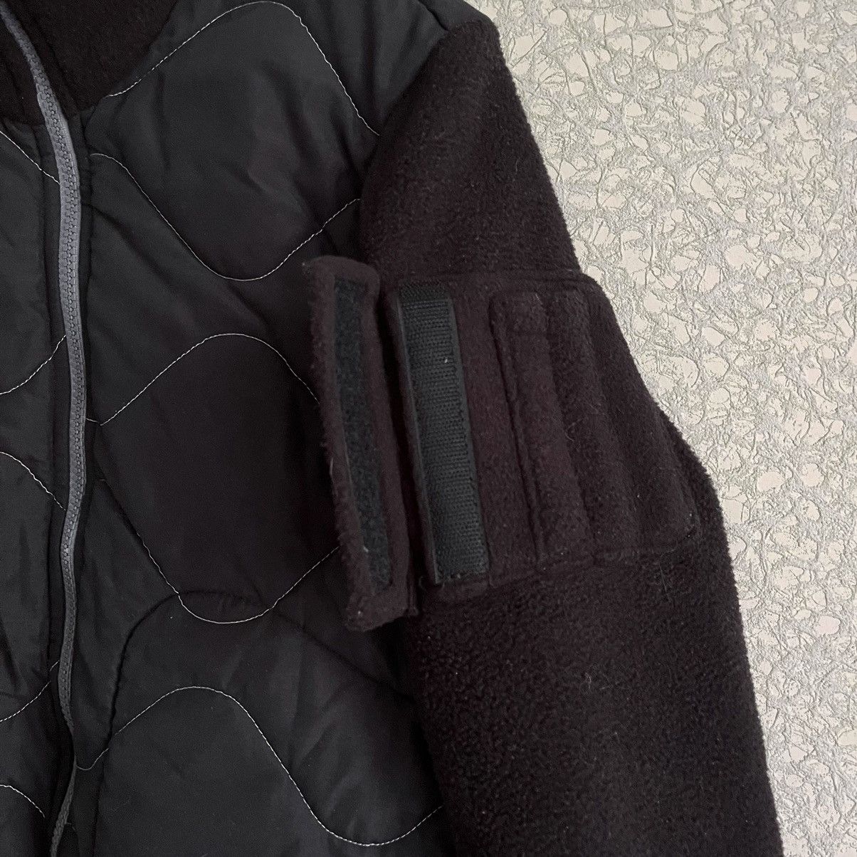 Maharishi Conscious Earthwear 1990s Quilted Jacket with Fleece Sleeves Size M / US 6-8 / IT 42-44 - 4 Thumbnail
