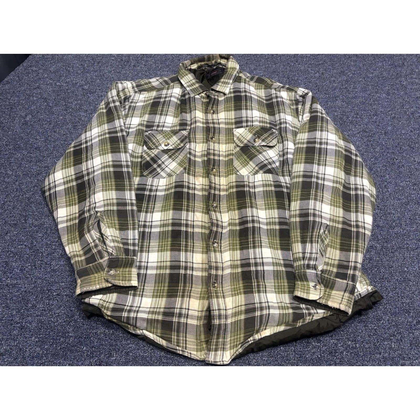 Wrangler VINTAGE Wrangler Plaid Western Shirt Mens XL Blue Pearl Snap Pockets 80s Rancher Cowboy Button-Up Short Sleeve L7 Size US XL / EU 56 / 4 - 5 Thumbnail