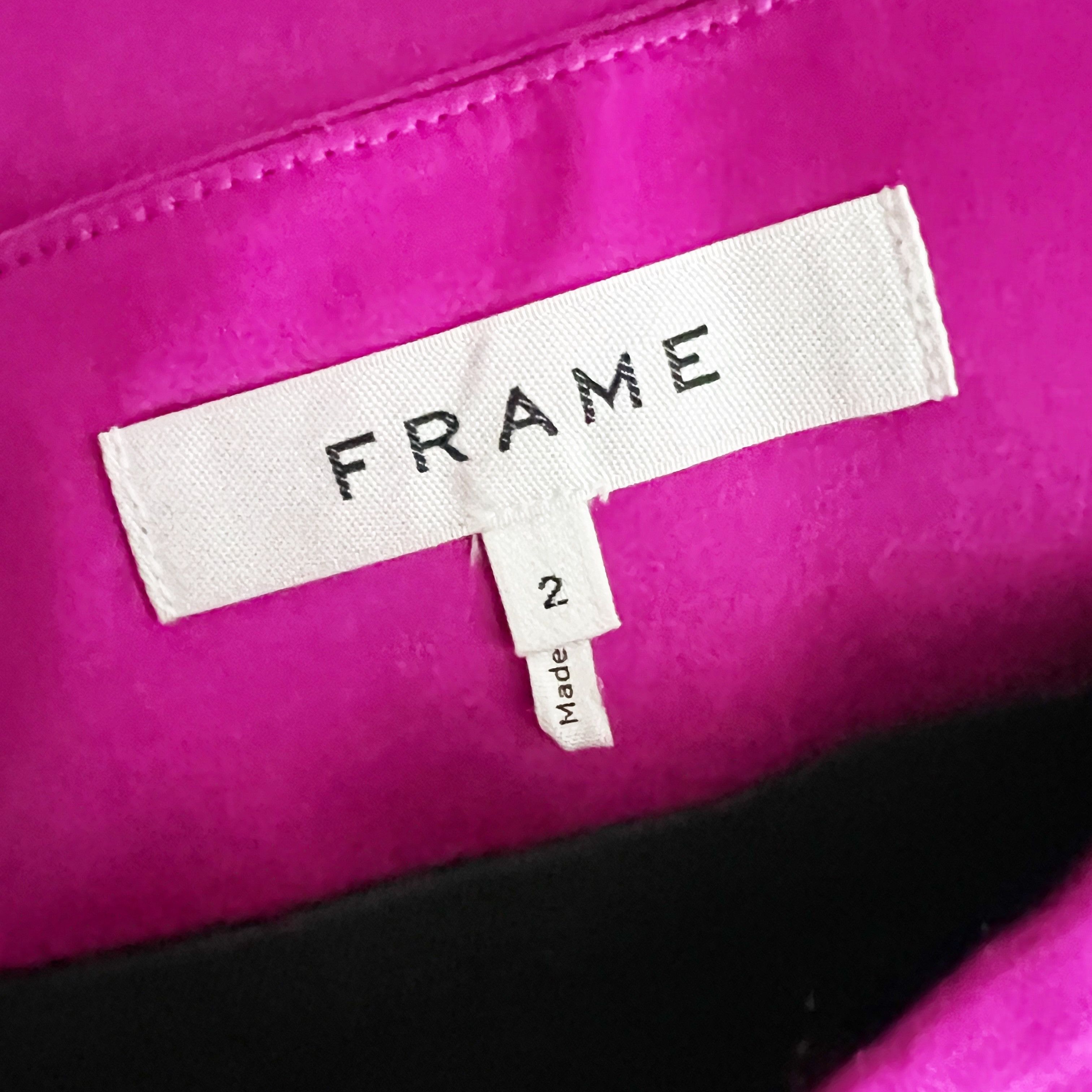 Frame Frame High Waisted Stretch Satin Mini Size 26" / US 2 / IT 38 - 2 Thumbnail
