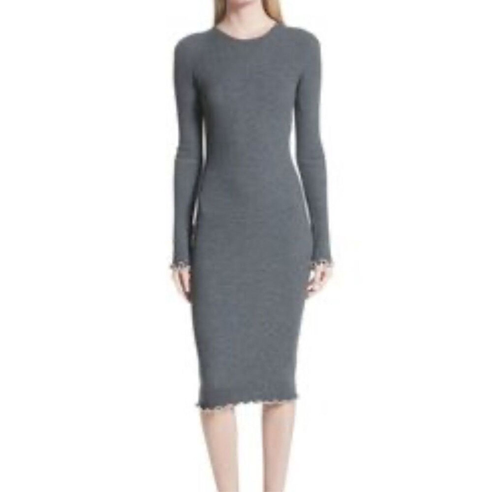 Elizabeth and James Elizabeth & James DK HTR GREY /ALABASTER GREY sweater dress Size XS / US 0-2 / IT 36-38 - 1 Thumbnail