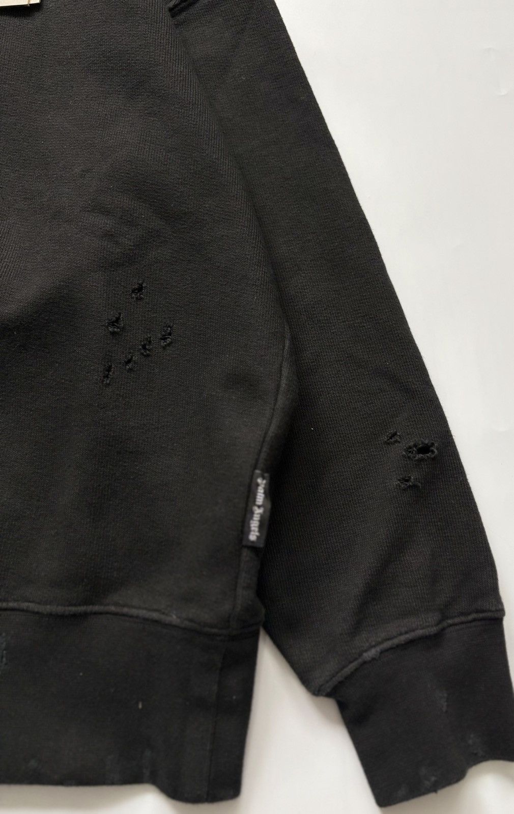 Palm Angels Palm Angels Flame Crewneck Distressed Size US S / EU 44-46 / 1 - 3 Thumbnail