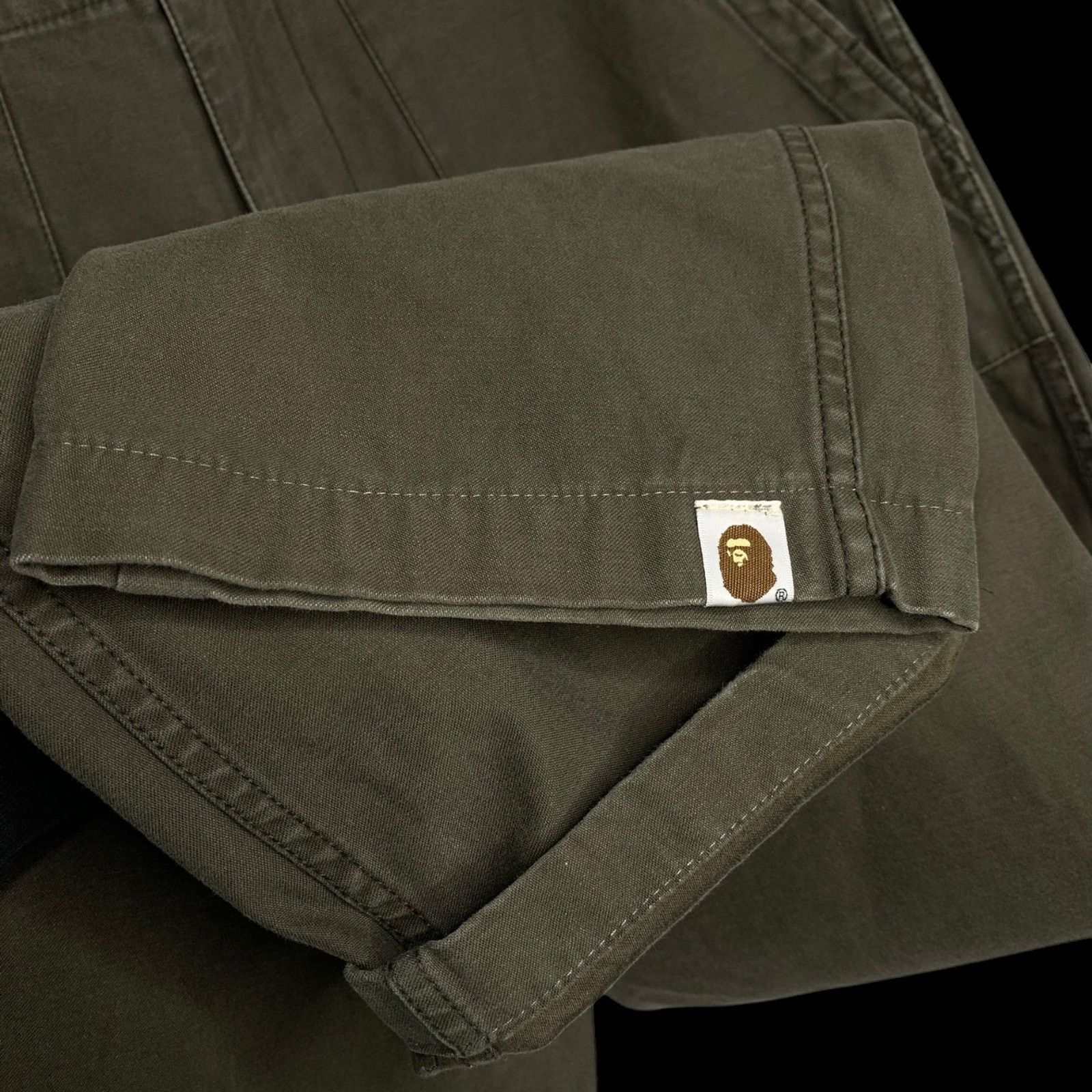 Bape Classics Army Patch Pants (Olive) | L (~34) Size US 34 / EU 50 - 6 Thumbnail