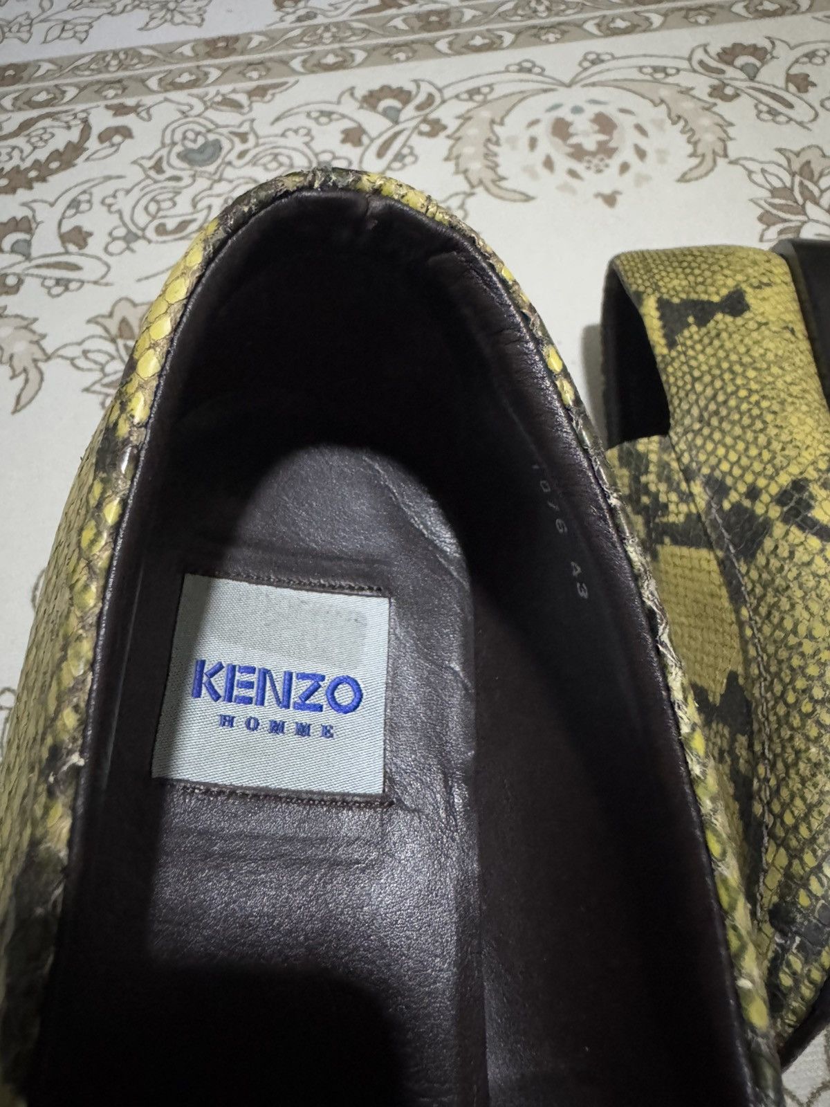 Kenzo GRAILED‼️ KenzoHomme Collection Snake Skin Square Toe Loafer Size US 10 / EU 43 - 6 Thumbnail