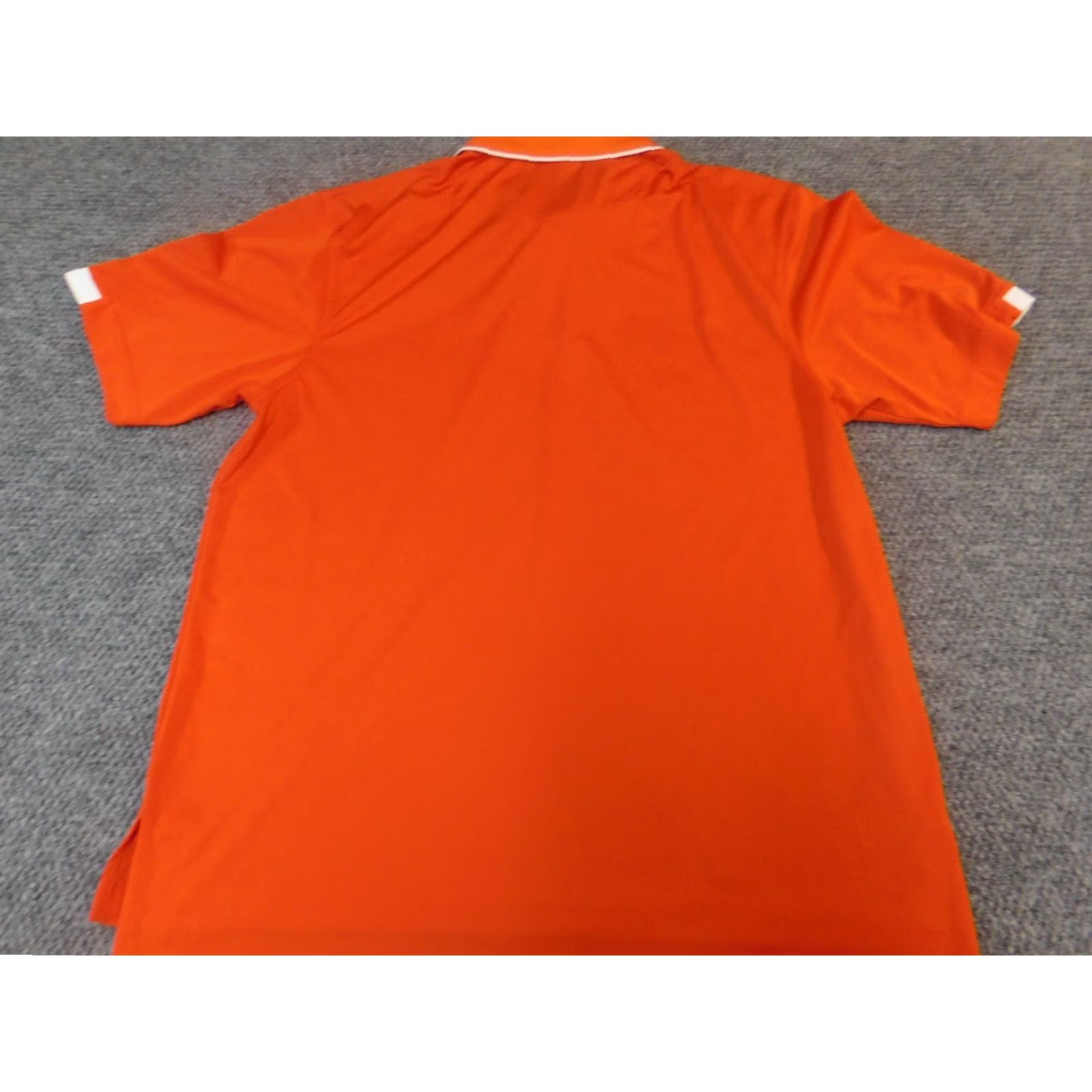 Vintage Divots Polo Shirt Mens Large Orange Golf Button Collared Short Sleeve Regular Cotton Polyester Logo Vintage: No Size US L / EU 52-54 / 3 - 6 Thumbnail
