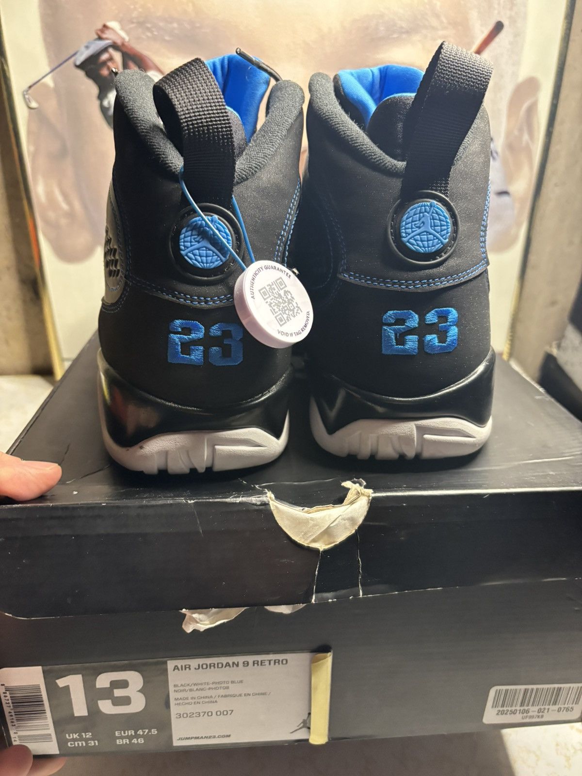 Jordan Brand Jordan Retro 9 ‘photo blue’ Size US 13 / EU 46 - 7 Thumbnail